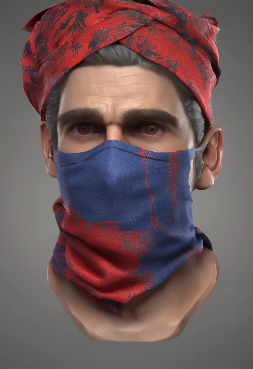 serial killer with his face covered by a bandana