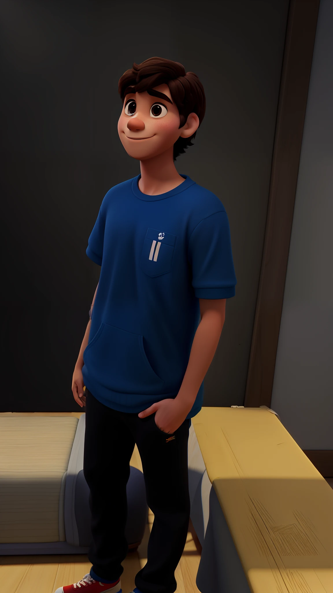 Um jovem estilo disney pixar, alta qualidade, melhor qualidade