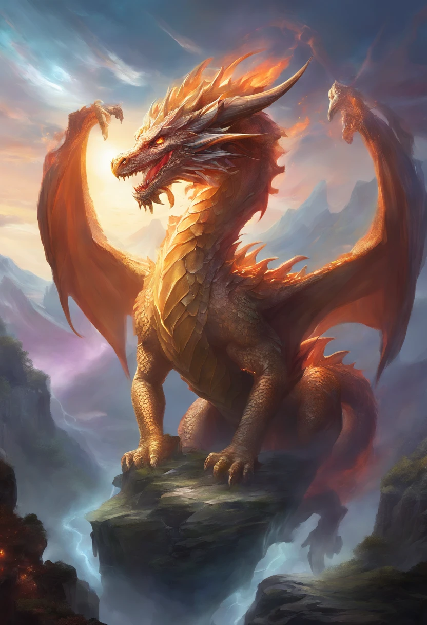 Mysterious Dragon, Heyrusher,Look straight at the soul, Sly look, in the universe, paradox, In time and space.