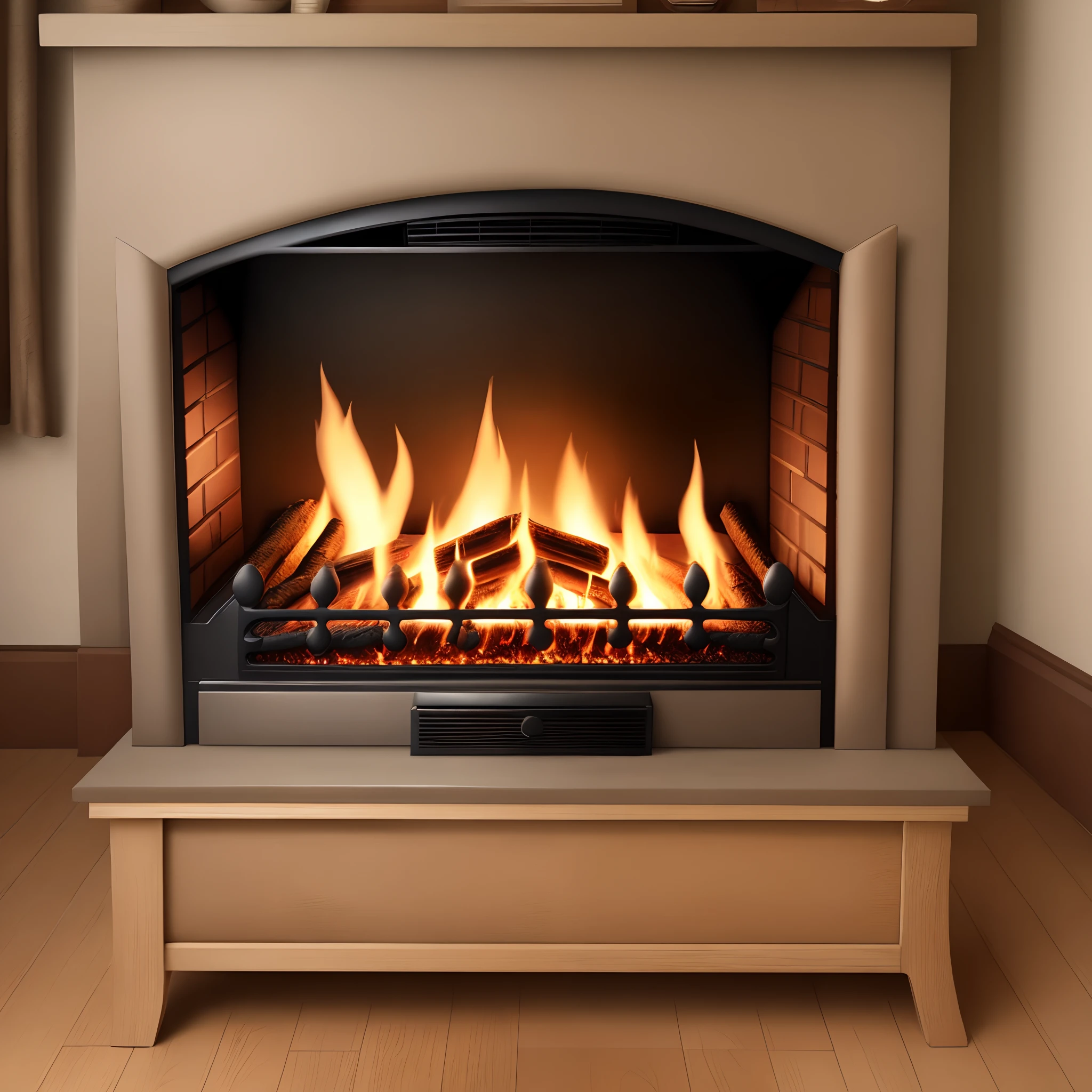 fireplace grandmather a chair