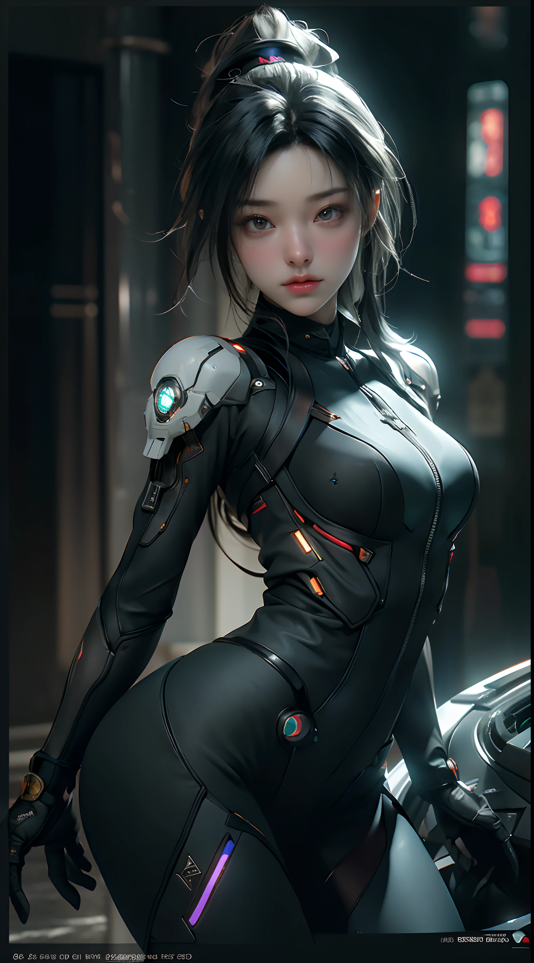 ((Best quality)), ((masterpiece)), (detailed:1.4), 3D, an image of a beautiful cyberpunk female,HDR (High Dynamic Range),Ray Tracing,NVIDIA RTX,Super-Resolution,Unreal 5,Subsurface scattering,PBR Texturing,Post-processing,Anisotropic Filtering,Depth-of-field,Maximum clarity and sharpness,Multi-layered textures,Albedo and Specular maps,Surface shading,Accurate simulation of light-material interaction,Perfect proportions,Octane Render,Two-tone lighting,Wide aperture,Low ISO,White balance,Rule of thirds,8K RAW,