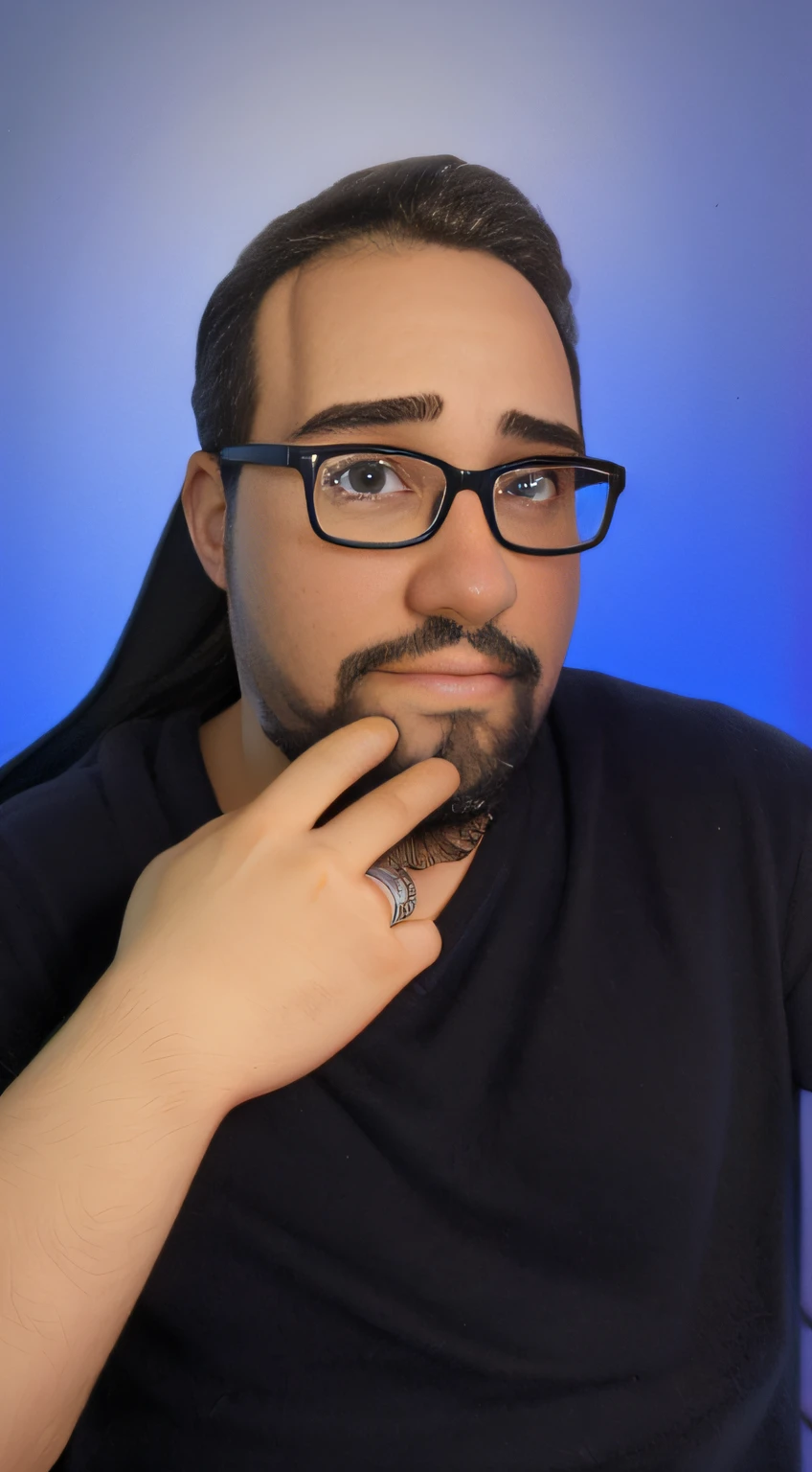 Bonito pequeno investidor masculino de 38 anos de idade, huge head, cabelo cortado tiro, Wearing thin-framed glasses, olhos altamente detalhados, frontal, ajuste, whole body view, Highly detailed hands, figuras de brinquedo, melhor qualidade, desenhos animados 3d, half body view, fantasia, sonho, surealismo, super bonito, trending in the artstation