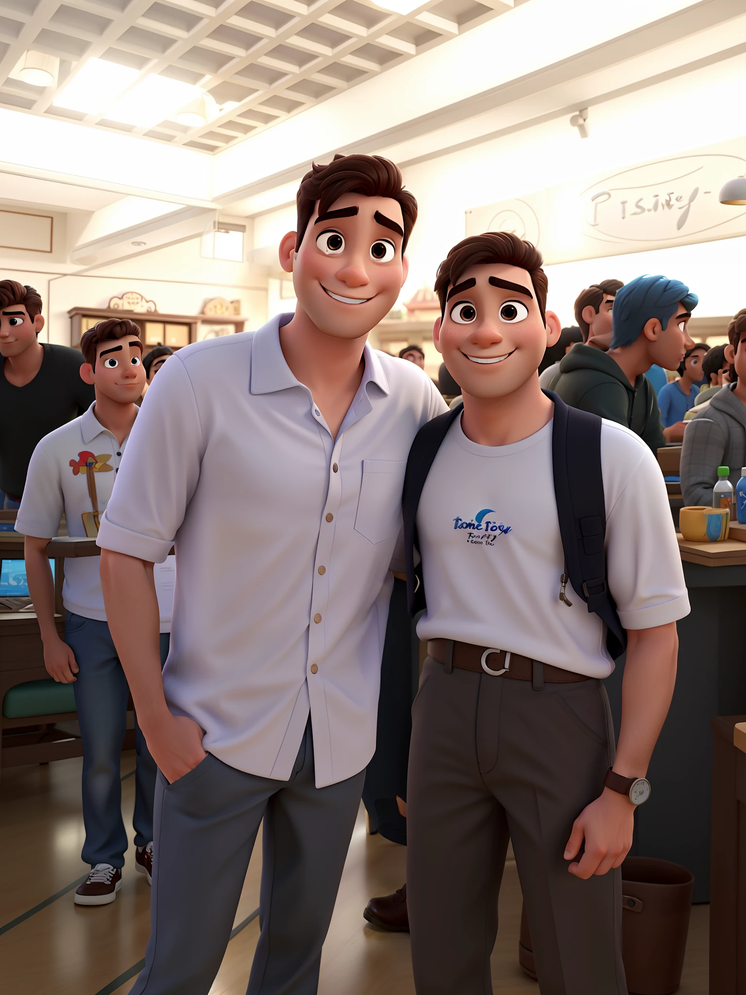 Homens estilo Disney Pixar alta qualidade
