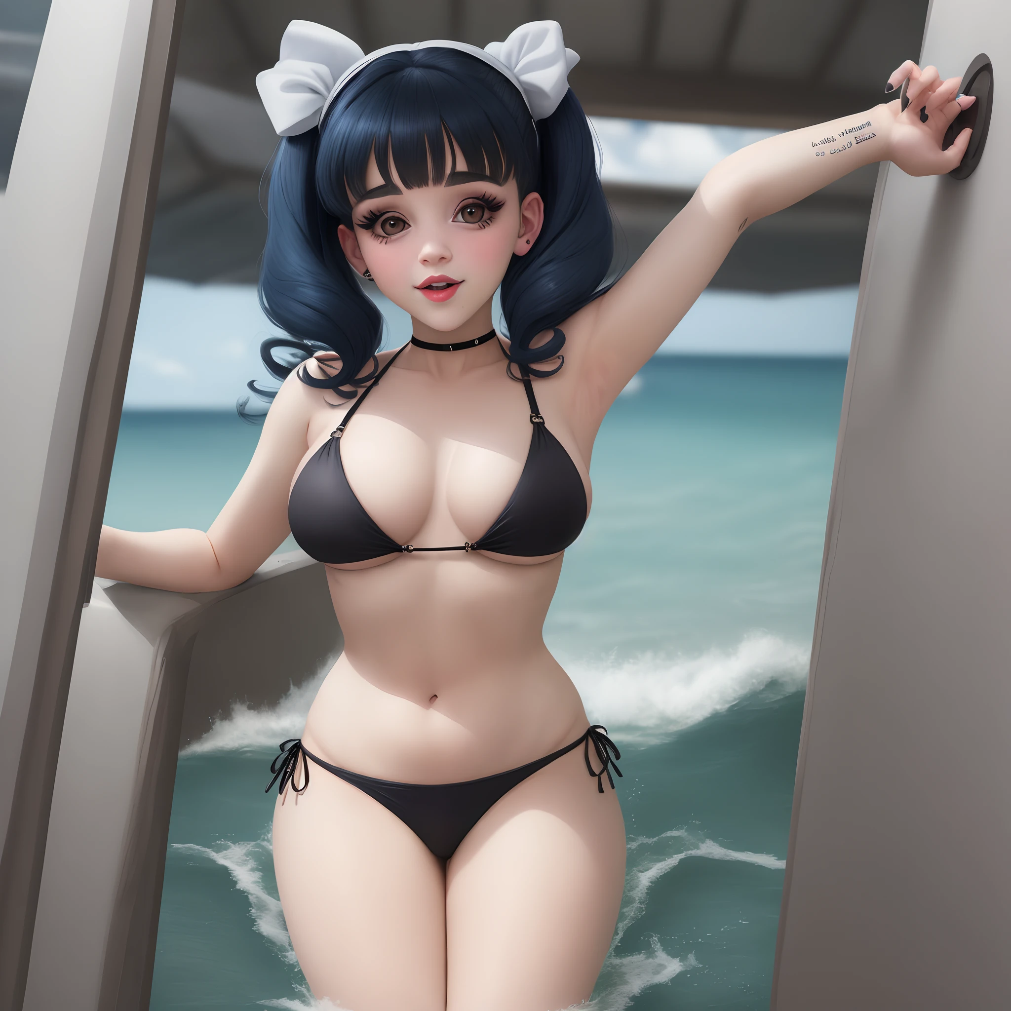 Melanie martinez portals in a sexy black bikini