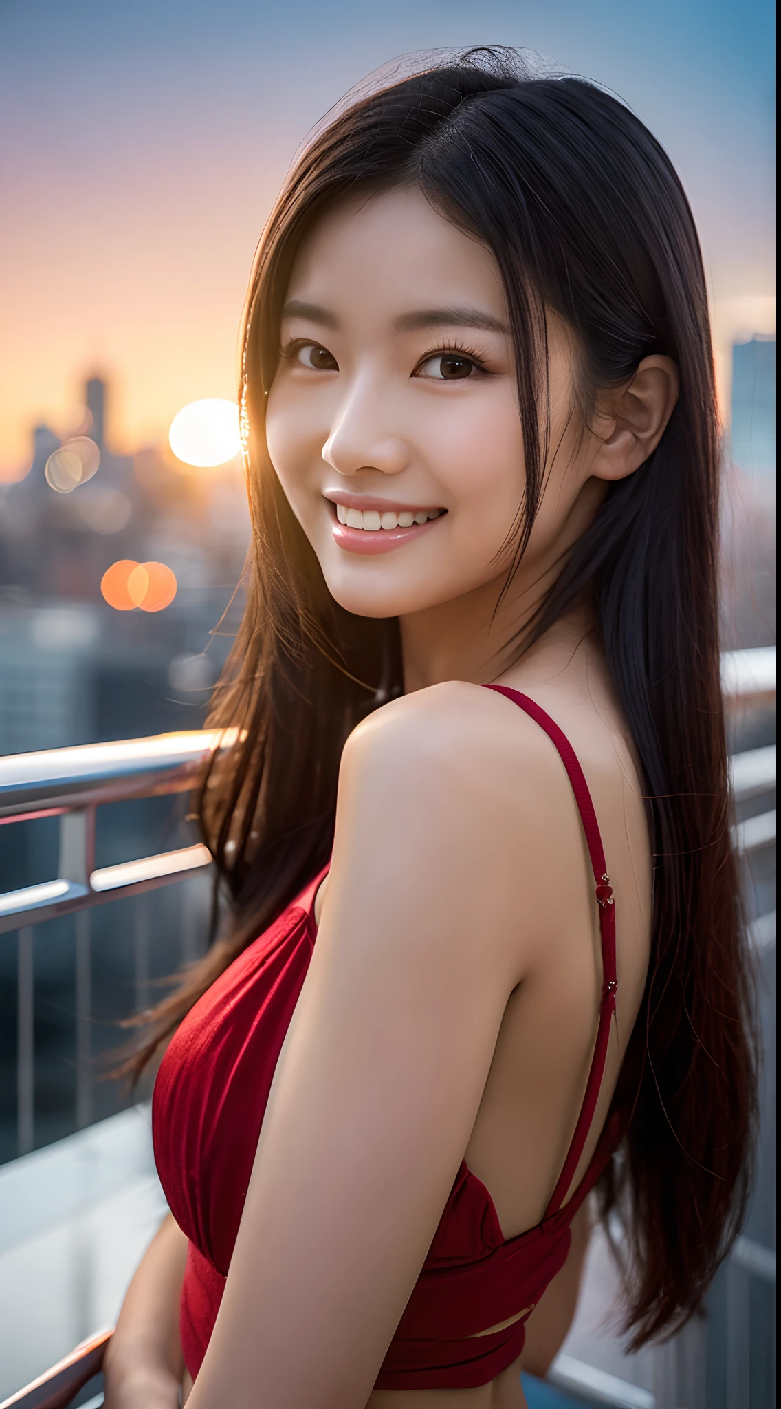((full bodyesbian))、(((Various leotards)))、(((In the city at dusk)))、((1人))、((A sexy))、((Beautiful adult woman))、((A slight smil))、Glamour、Photorealsitic、Beautiful detailed eyes、Hyper-Realism、highcontrast、Ultra HD、realistic skin textures、Top image quality、top-quality、超A high resolution、Fine details、Very meticulously