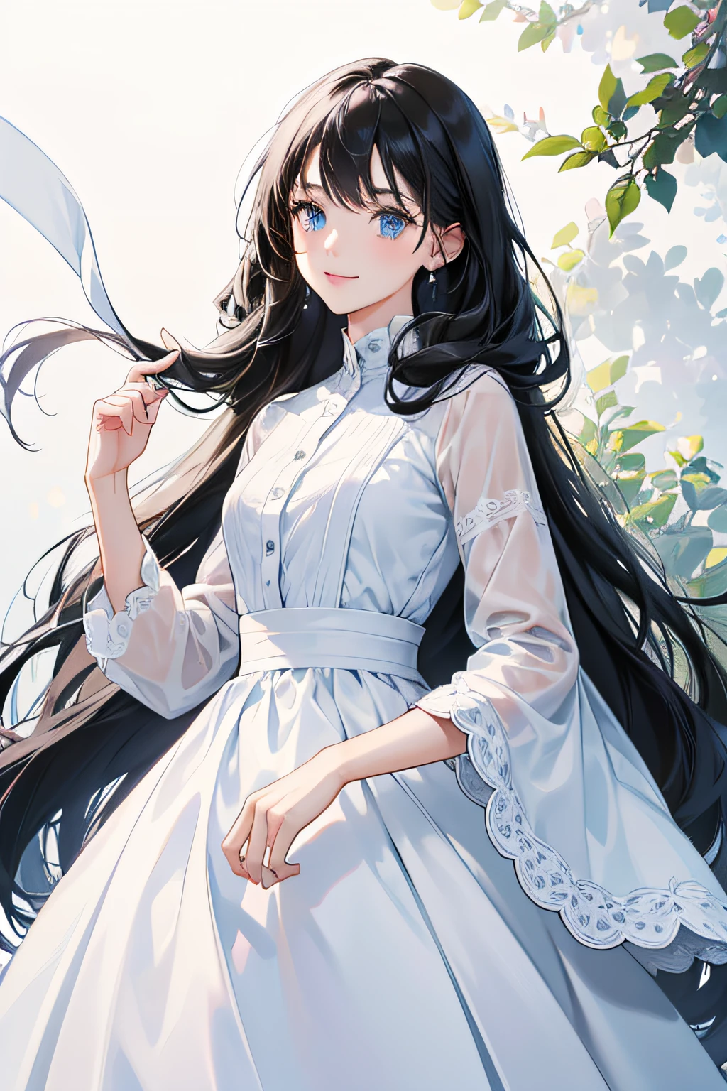 masterpiece、best quality、best quality、(((exist)))、 ((((small))))、Shiny hair、Small face、sit、Super detailed, beautiful, big eyes、Extremely detailed, clear and beautiful faces、(Cute illustrations:1.2), High resolution, Extremely detailed, best quality, Awkward 、Cute white lingerie、thigh