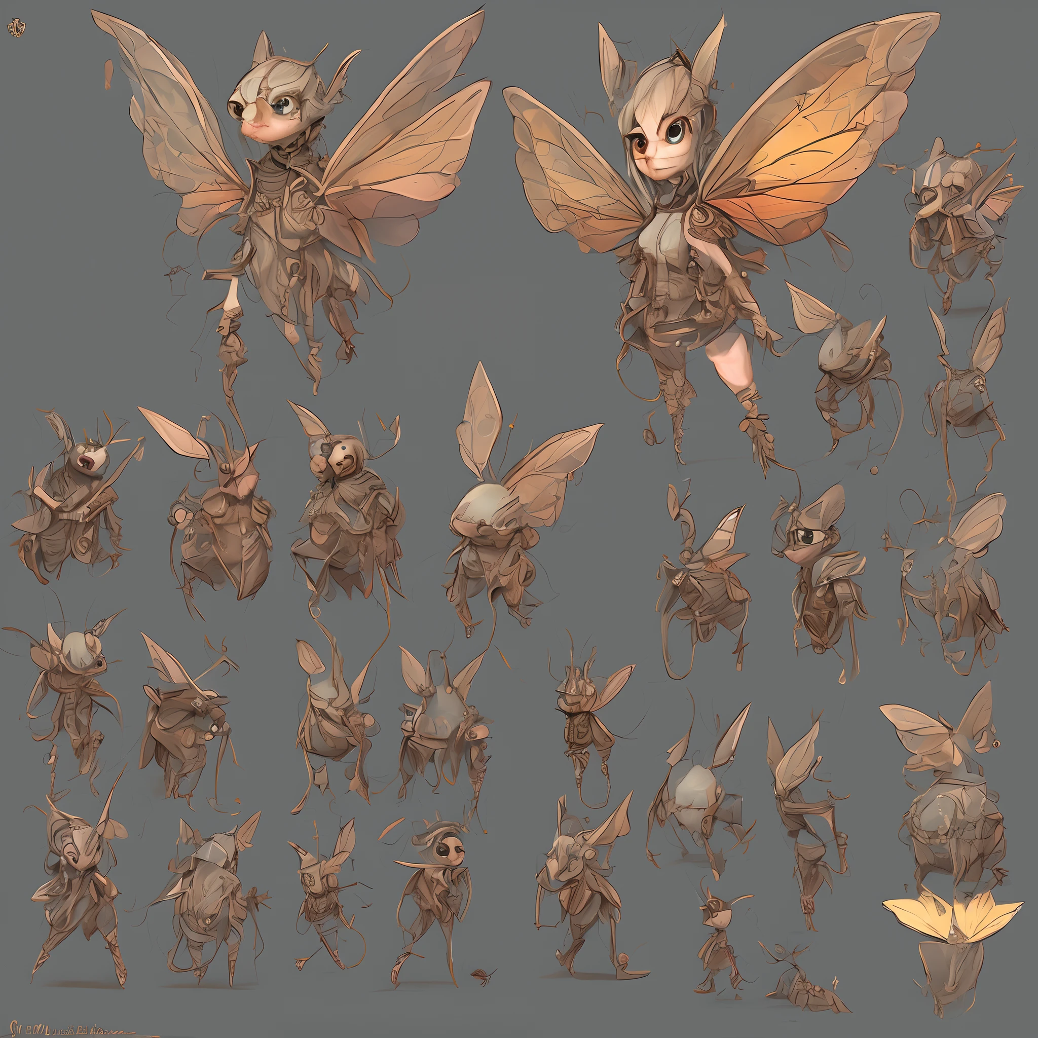a being that's a unique fusion of a moth and an elf, with a completely otherworldly appearance. Their body is slender and elongated, covered in glistening, iridescent scales reminiscent of a moth's wings. Instead of traditional limbs, they have multiple jointed, insect-like appendages, and their head features compound, multifaceted eyes. Their entire form seems to shimmer and change color as they move, and they have delicate, wispy antennae sprouting from their head. This hybrid creature is both eerie and mesmerizing, a true embodiment of a nonhuman entity.
