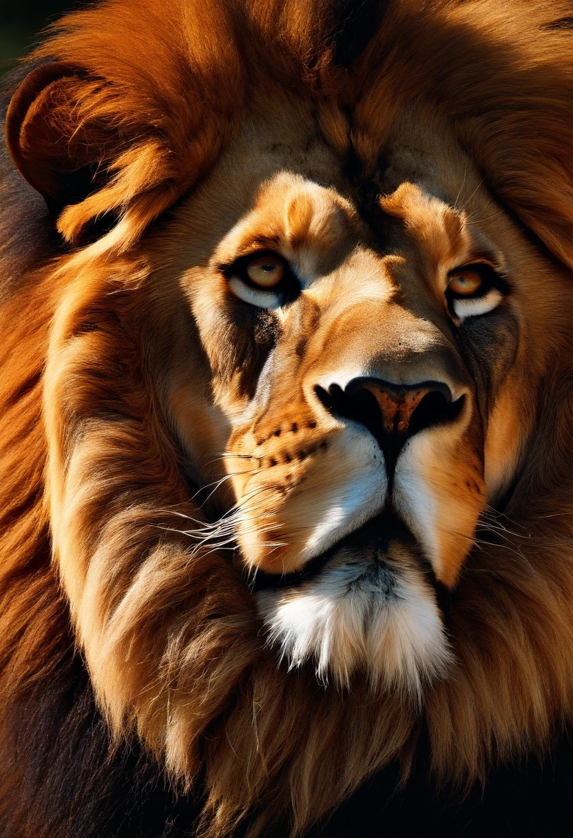 Lion's fierce