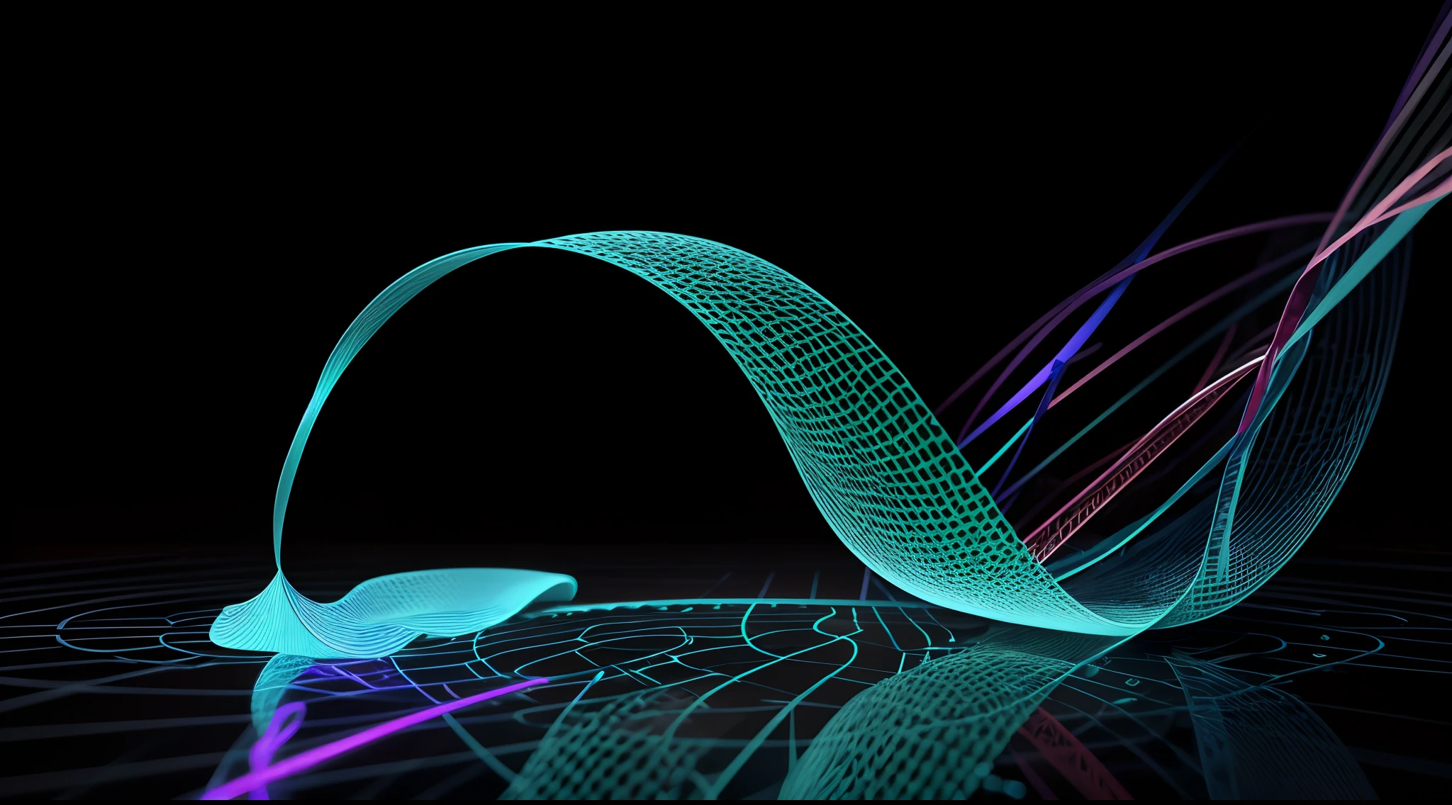 Engaging 3D visualization featuring stunning graphs、glinting