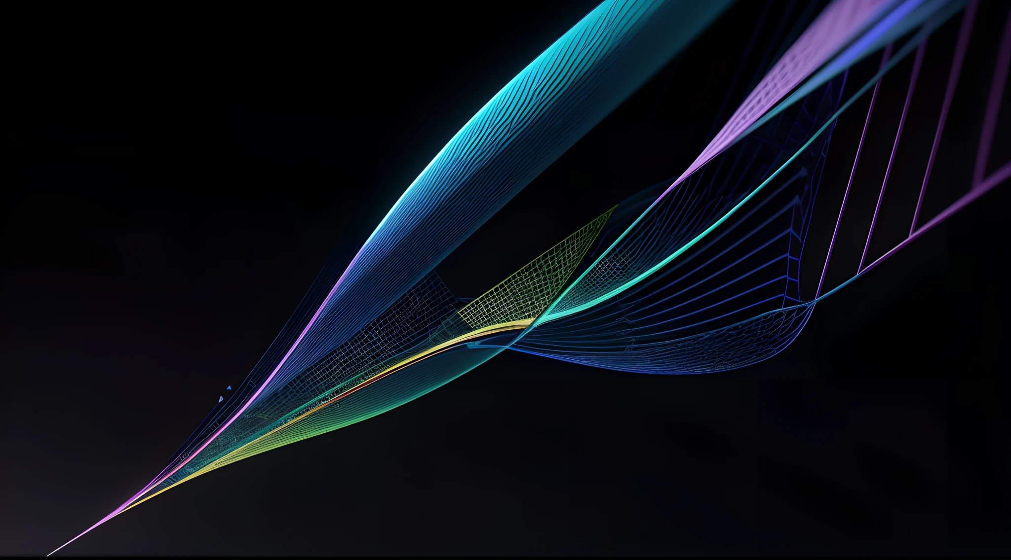 Engaging 3D visualization featuring stunning graphs、glinting