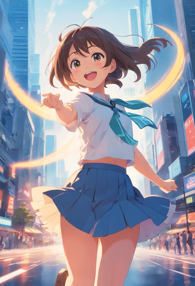 4K Ultra HD, JK school uniform，Superskirt，Masterpiece, Cute  s, ，Good student，Nice face, Detailed eyes, Twist braids，Hair spreads, high light, Lighting effects, glimmering, Realistic background, Blossom, rays of sunshine, schools，‎Classroom，classroom desk，Full body capture, You can see barefoot, pretty legs, panties are visible,Black brown hair，bamboo forrest，Look at the armpits from the short sleeves，Armpit hairy，Turbulent posture，Spread your legs，dewpoint，Raise your left leg high，Pubic hair exposed，pantyless，The pubic bone is exposed