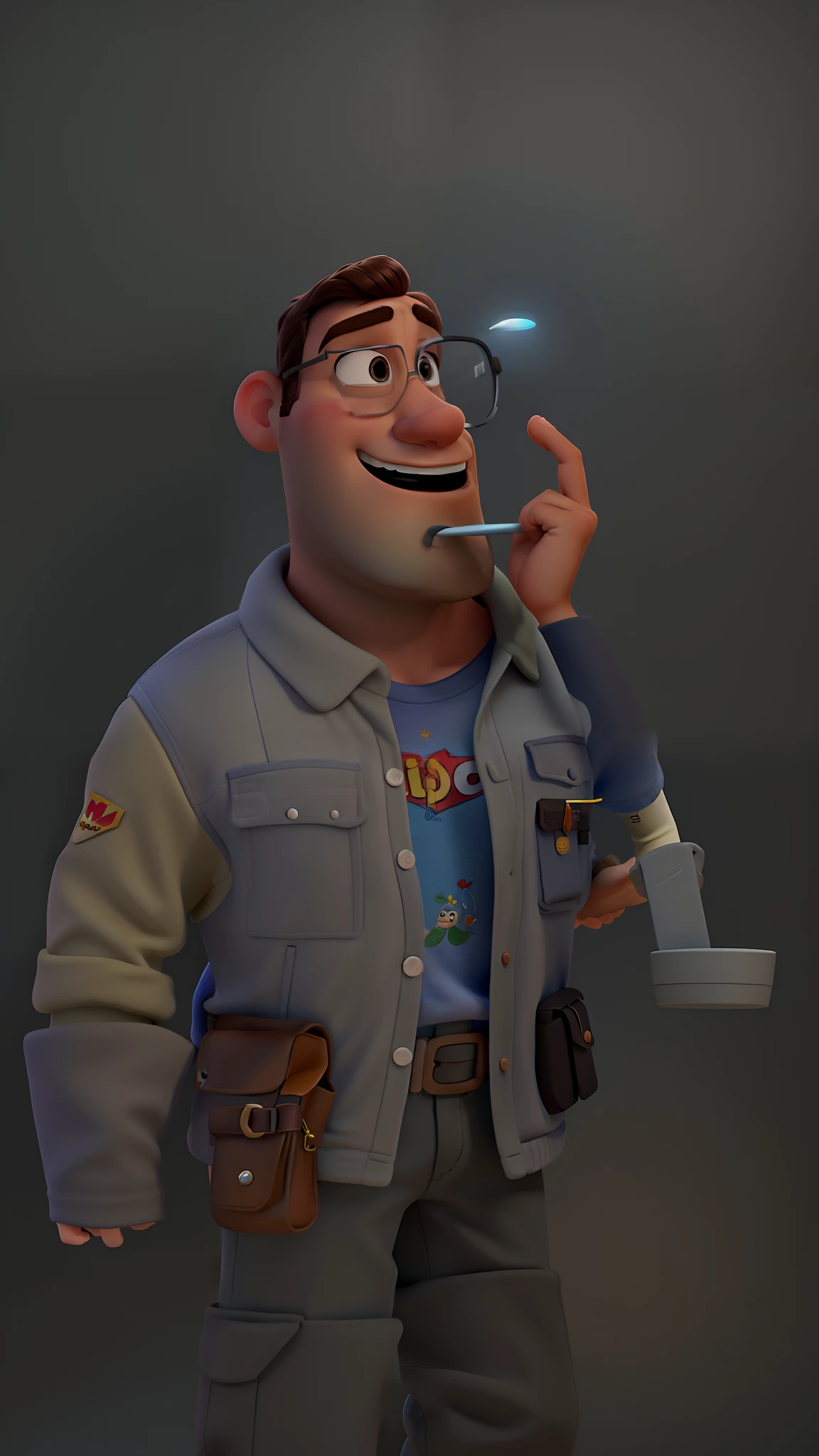 Um homem estilo disney pixar, alta qualidade, melhor qualidade
