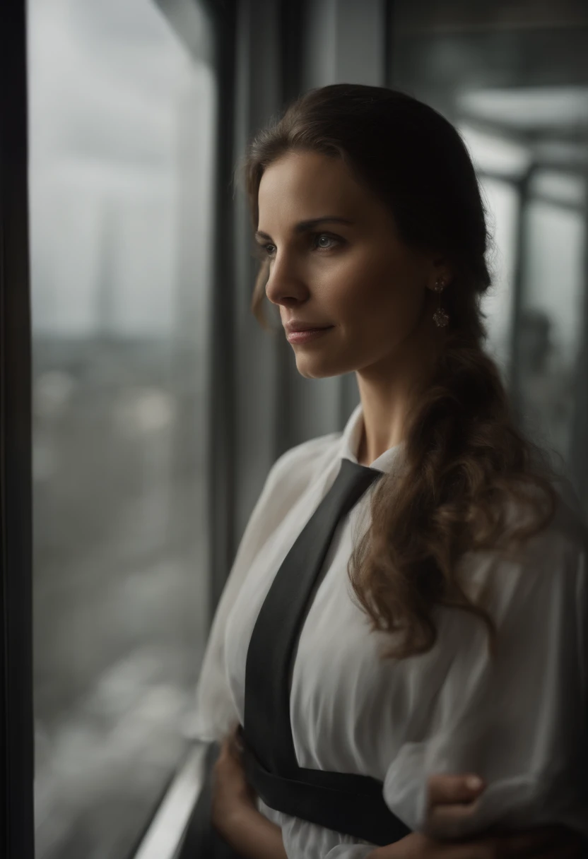 woman in lift