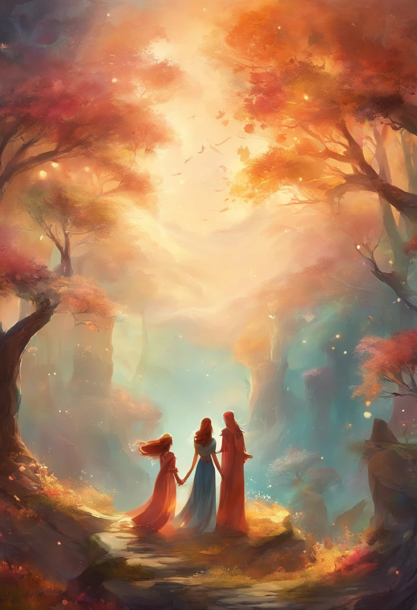 Create a scene where a group of friends warmly hug, Everyone was wearing glasses,Express happiness.