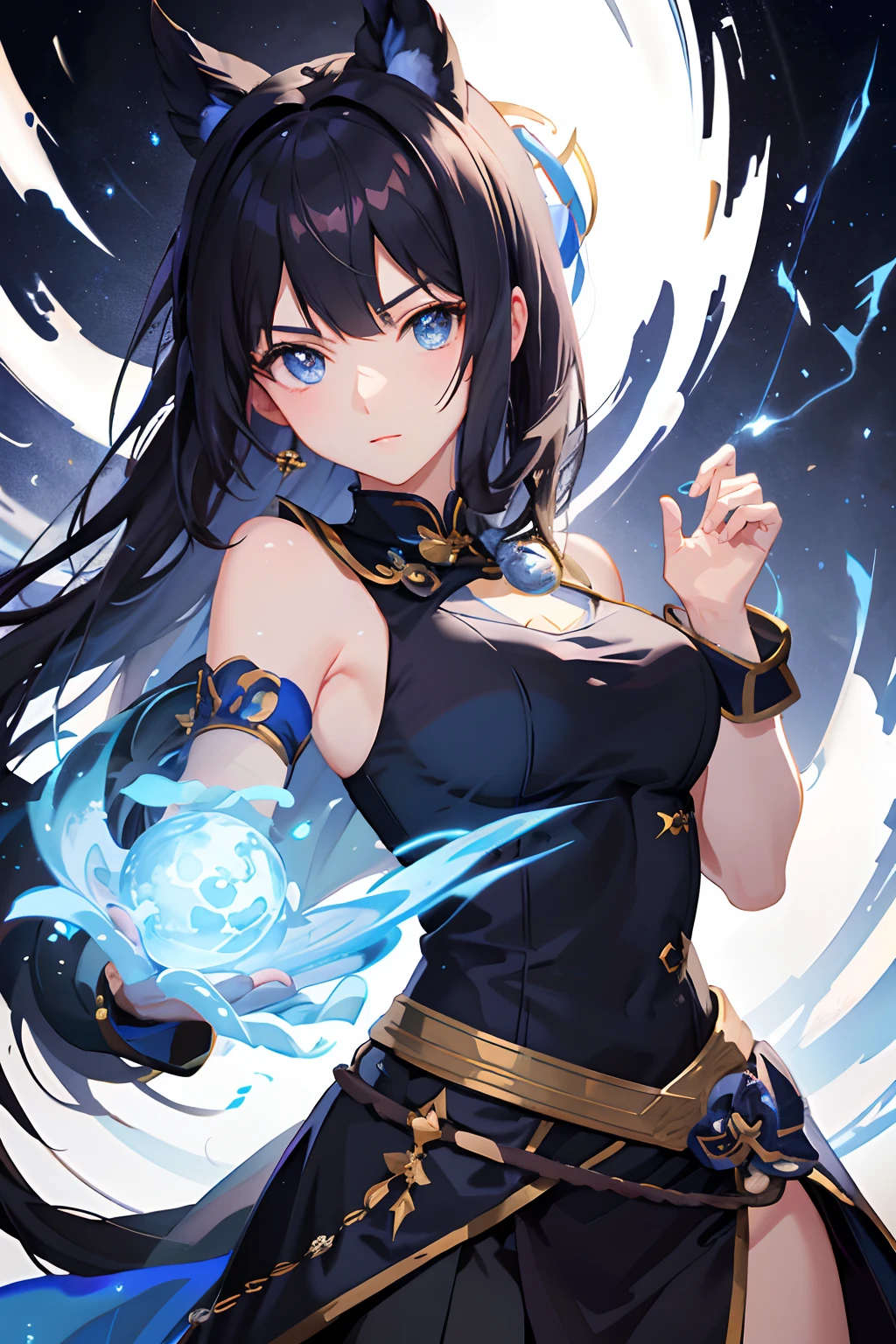 A man name Mike  have magic of darkness and have a friend name Hara,a girl that have magic of lightness