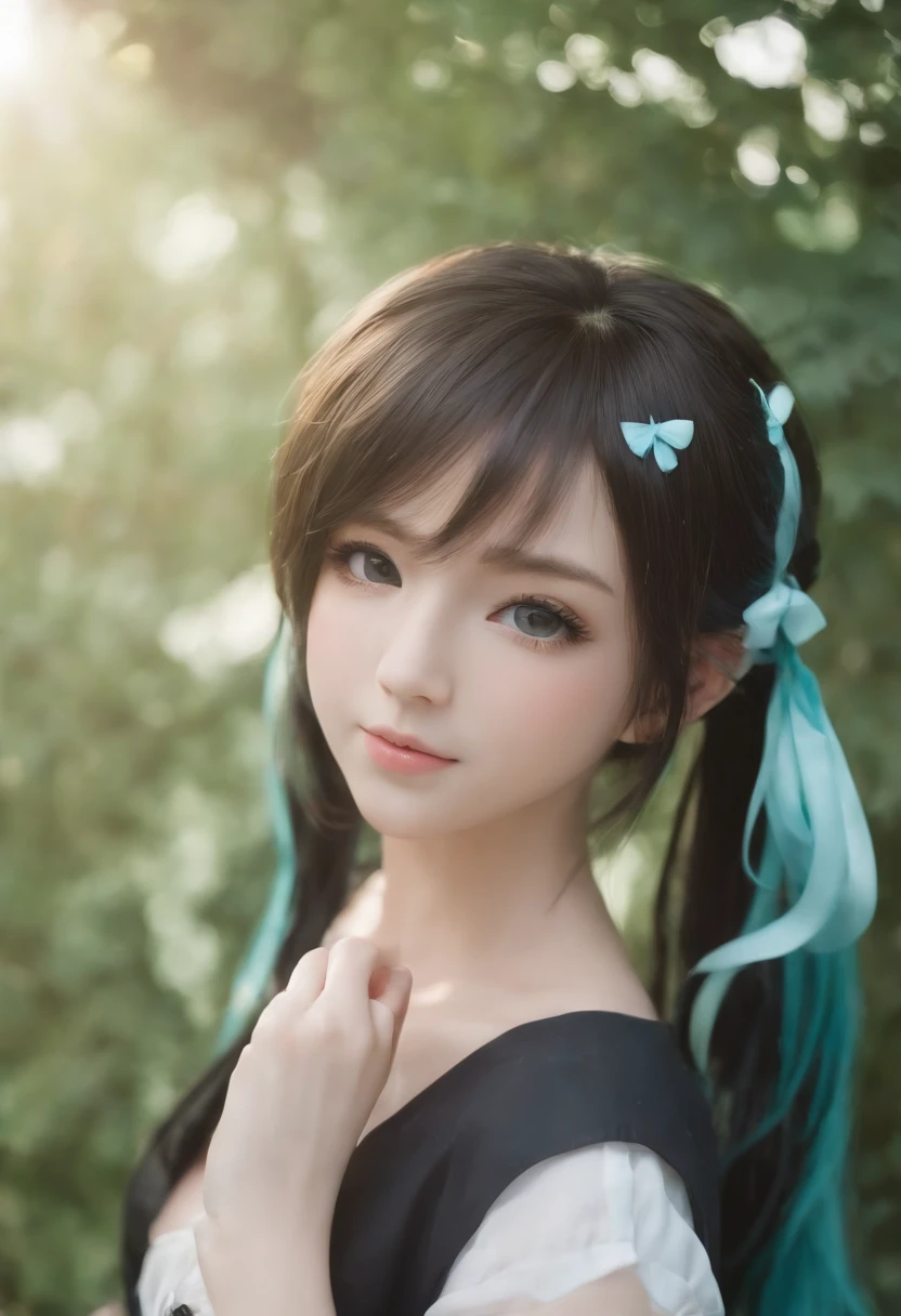 chica anime con cabello azul y camisa negra, Retrato de Hatsune Miku, Retrato de Hatsune Miku, Mikudayao, Anime Moe Artstyle, Chica de anime con cabello verde azulado, Retrato de una chica de anime, Retrato Anime Chica, Una chica de anime, Hatsune Miku, Chica anime, Anime Waifu, amigo, Retrato realista kawaii, Retrato de Anime Girl, linda chica de anime