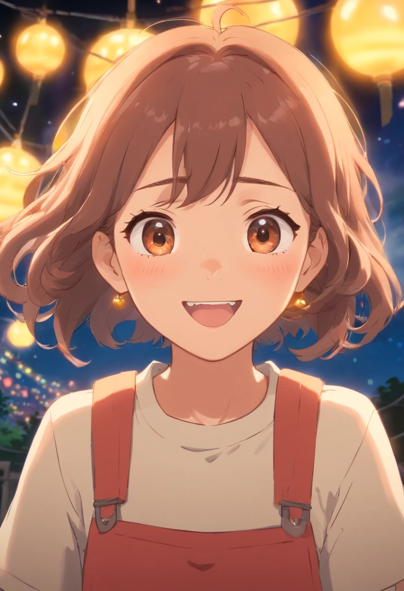 Babe，female pervert，big laughter，Background bokeh，Portrait Occupancy Majority Screen，