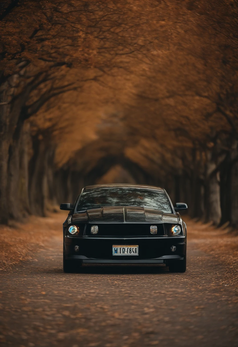 Um Ford Mustang。(master part, Qualidade Superior, melhor qualidade, arte oficial, Beautiful and Aesthetic:1.2), (1 cinta:1.3), extremamente detalhado,(Arte Fractal:1.1),(colorido:1.1)(flor:1.3),Detalhes mais altos,(Zentangle:1.2), (dynamic pose), (Fundos abstratos:1.3), , (muitas cores:1.4