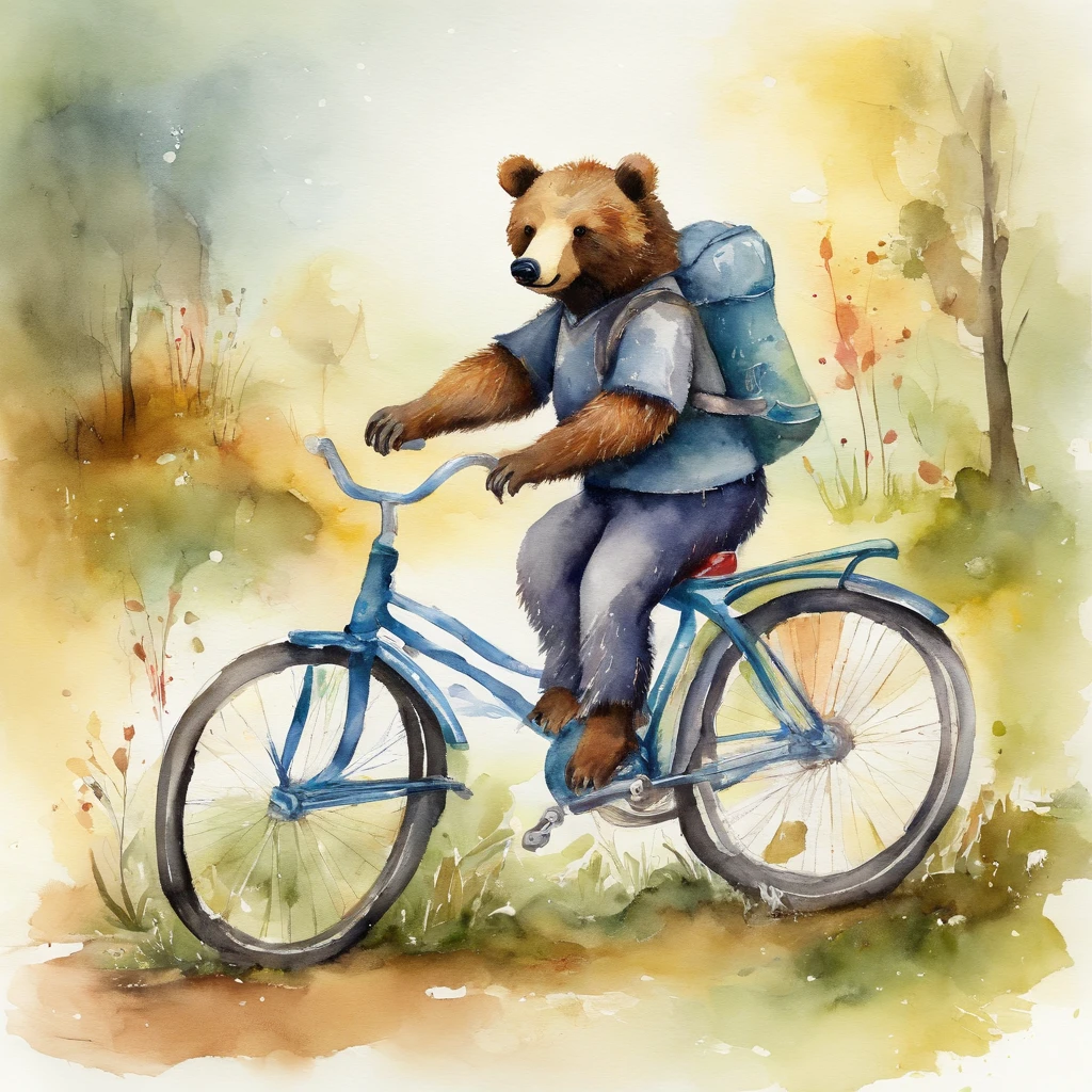 Bear Toy Cyclist, ember , Designed by Ppublish, saddened, Farbe