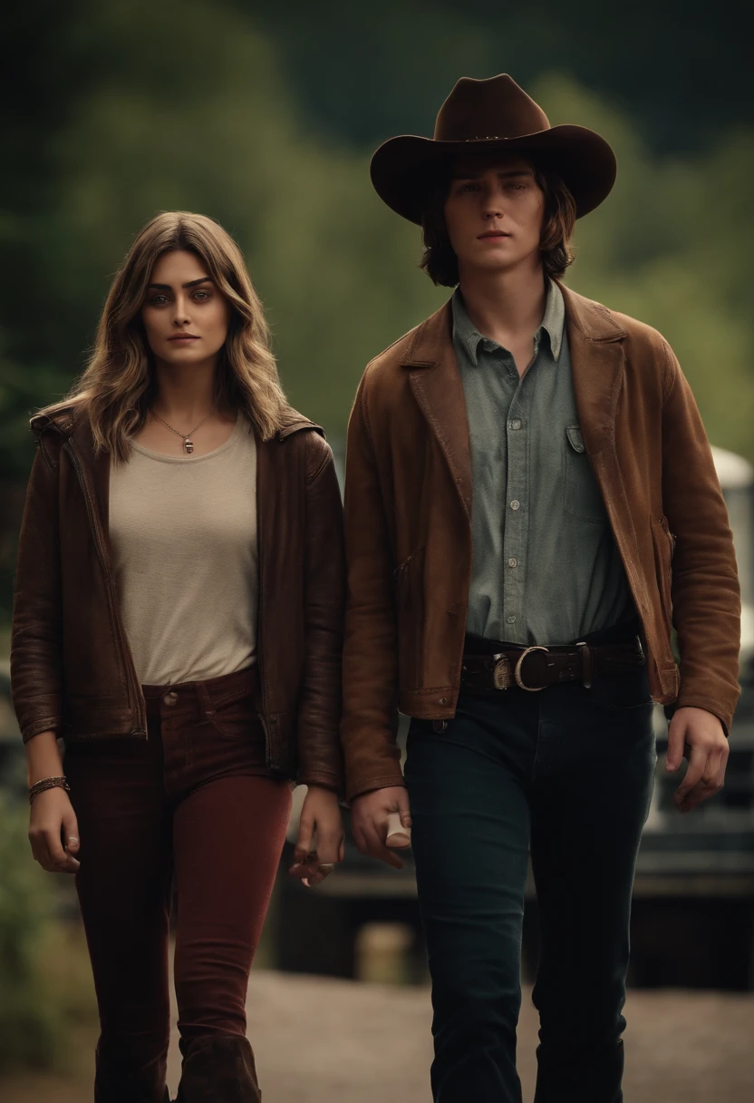Paris Jackson and Carl grimes 3d realistic