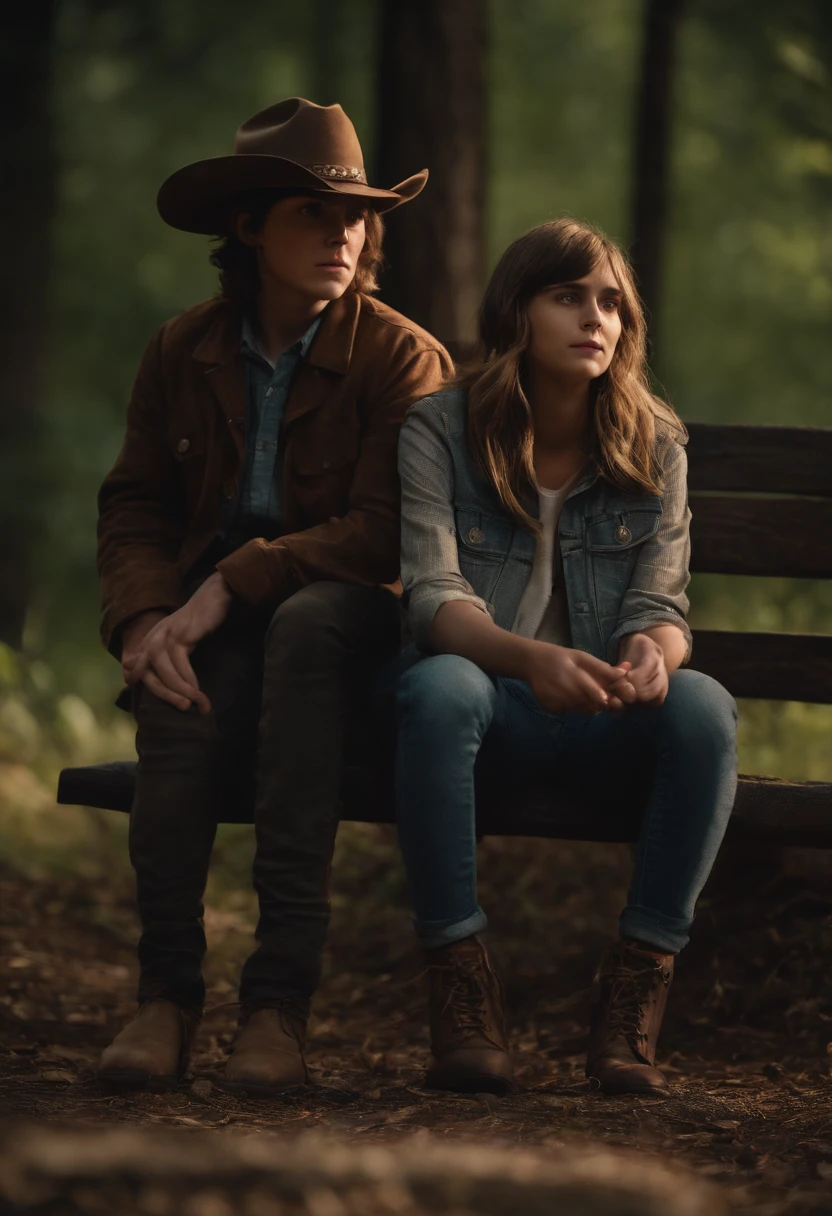 Carl Grimes and Zackary Arthur and Paris Jackson