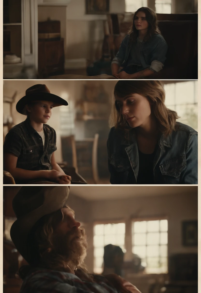 Carl Grimes and Zackary Arthur and Paris Jackson