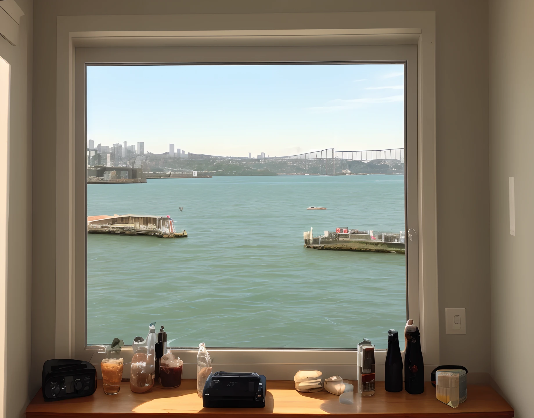 Whats outside the window down by the bay