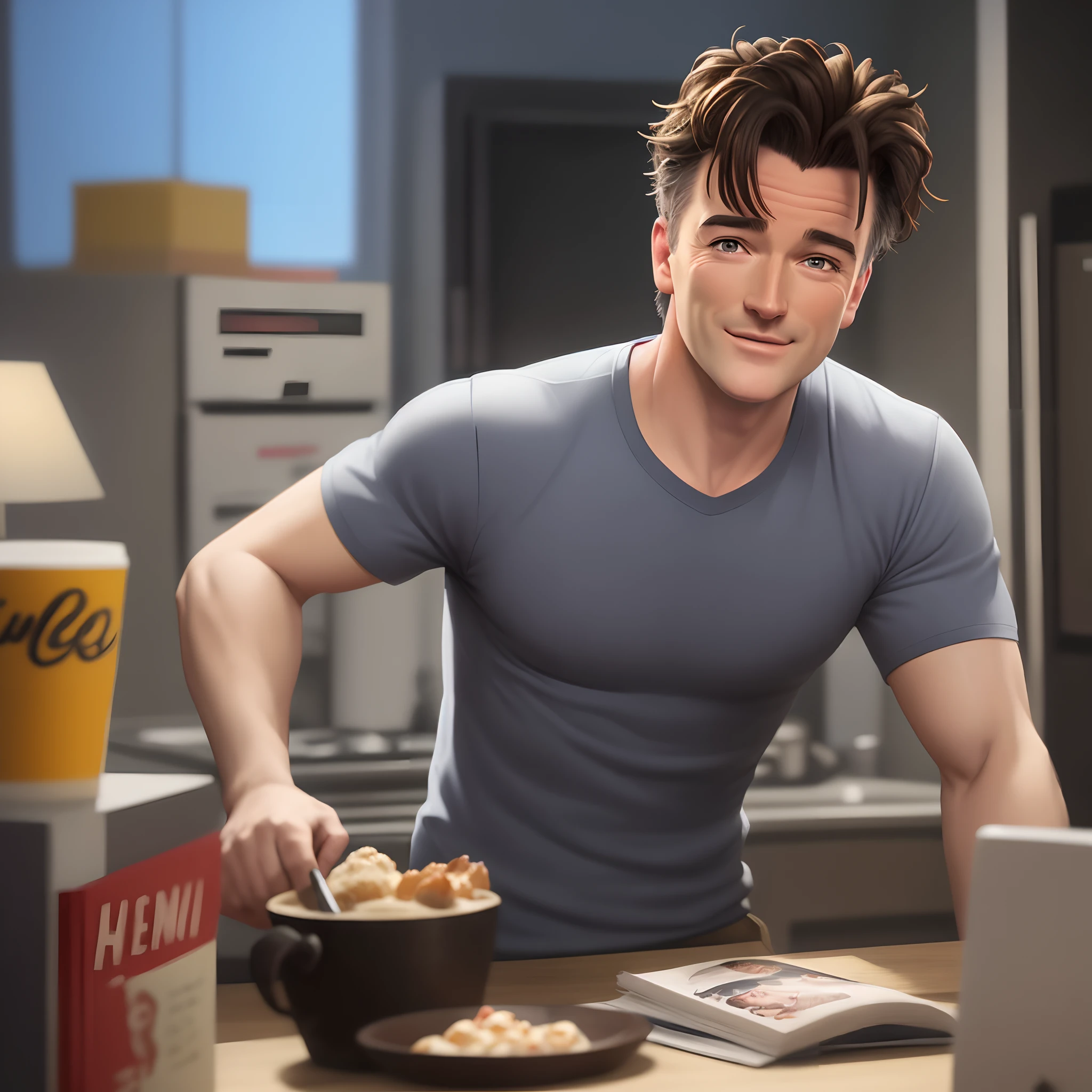 Made me an animated image of Chandler Bing from Friends