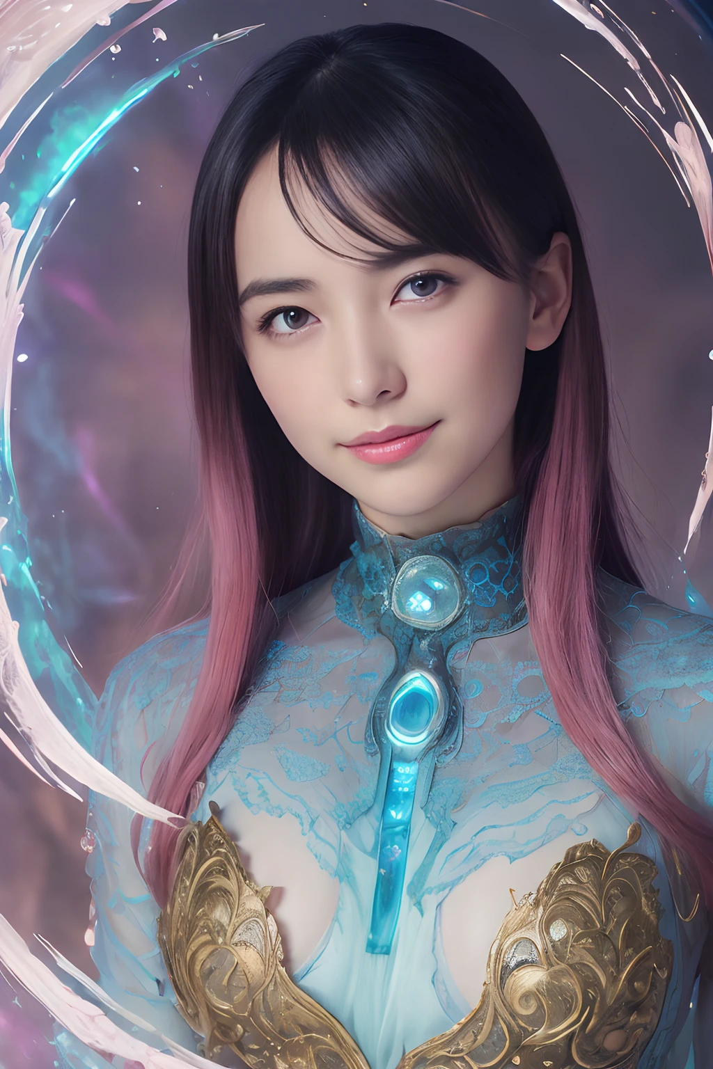 (Two beautiful teenage italian girls:1.6), Close friends, (They are hugging each other:1.2), Kiss her cheek or chest,(Detailed iridescent bodysuit with beautiful fractal or marble design:1.5)Incredible and spectacular scenes, ((High quality)), ((Detailed)), ((Fantasy)), Blue Plasma Brain, Green Plasma Body, Vulgarity, beutiful breast, obscenity, (Lewd smile:1.2), coarse, Obscene, mean, (raunchy:1.2), (Immoral:1.2), Lachish, (small breasts with beautiful raised pink areolas:1.5), (Cameltoe), (Expression of ecstasy:1.2), Photorealistic, Official art, unity 8k wall paper, 8K Portrait, Best Quality, Very high resolution, (Incredibly beautiful nature background:1.6), (18 years old:1.5), (Sexy and glamorous:1.1), (A coquettish expression:1.6), (seductively smiling:1.6), (Full body), (erotic posing:1.6), (Model Posing:1.6), Beautiful seductive face, Portrait, (Thick eyebrows:1.4), (Big scarlet eyes:1.2), Beautiful eyes with fine symmetry, (Ultra detailed eyes:1.4), (High resolution blue eyes:1.1), Intimate face, (ultra detailed skin texture:1.4), White skin, pale skin, Perfect Anatomy, Thin, (Beautiful toned body:1.5), Hair Bow, (Moist skin:1.2), full of sweat, No makeup, (dark circles:1.1), Good anatomy, Focus Face, good-looking, (Emilia Clark:0.6) (Emma watson:0.3),(Jennifer Connelly:0.4), (sensual face:1.5), Elegant face, Nice, Dolce, (Around her neck is a simple necklace of exquisite workmanship), (Bioluminescence with brilliant brilliance:1.4), (Luminous magic circle:1.5), Ruins of an ancient castle, Shining majestic cloud masses and sky, lightning bolt, Epic Realistic, (Greg Rutkowski:0.8), (teal and orange:0.4), (Art Station:1.5), Cinematic, (nffsw:1.5), Hyper Detailed, Dramatic light, (Intricate details:1.1), Beautiful black hair, (Wearing a gauntlet with a dense and very beautiful design decorated with jewels:1.1), small chest