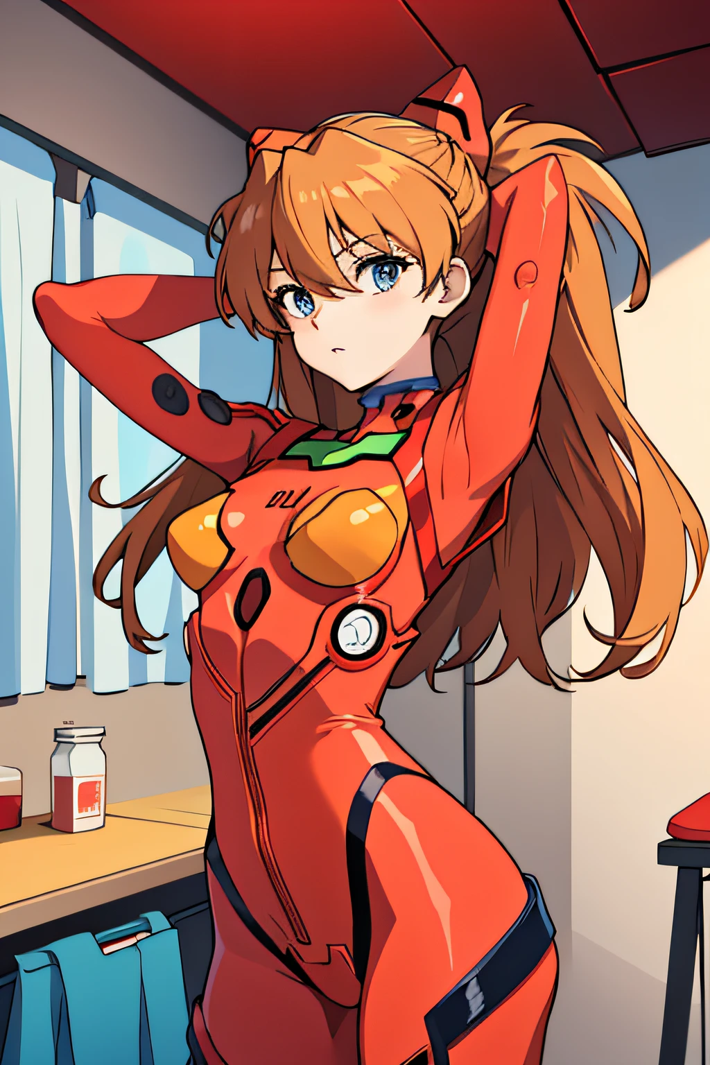 score_9, score_8_up, score_7_up, masterpiece, best quality, source_anime, NSFW, very aesthetic, absurdres, hd,
1girl, 
infancy, childhood, 5yo, childish, tiny, little, young, short stuck, SOURYU ASUKA LANGLEY, neongenesis evangelion, brown hair, blue eyes, red plug suit, body suit, crotch cutout, covered nipples, erect clitoris, crotch tatoo, glowing tatoo, 
rabbit ears, rabbit tail, 
smile, ahegao, sweat, heavy breathing, spoken heart, hearts floating around head,
vaginal object insertion, anal object insertion, double insertion, triple vaginal, large insertion, huge dildo, dildo in pussy, dildo masturbation, vibrator cord, too many sex toys, excessive pussy juice, stomach bulge, cum in pussy, cum dump, trembling, fetal movement, anal beads, 
indoor, laboratory, mechanical room, mechanical cables, hunging, 
NSFW, eggvibrator insertion, multinsert, multisextoy,from side, 