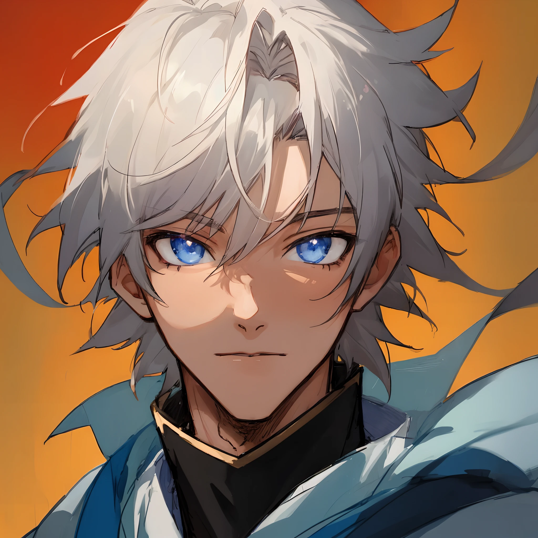 head portrait，Anime male