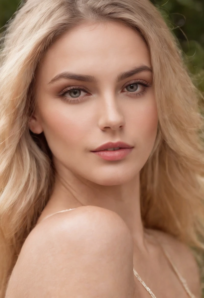Russian blonde-haired woman, ojos verdes, cuerpo entero,desnuda cuerpo entero, En Adecuado Desnudo Visible , Kukami mantiene el cabello natural, Chica sexy , Cabello africano y ojos grandes, Camera eyes, Violeta Myers, sin maquillaje, Maquillaje natural, cara con artgram, maquillaje fino, Magnificent complete plan, in the room, tumbada en una cama, carnoso, , muslos grandes , senos grandes,arena blanca y suave, aguas cristalinas, cielo despejado, luz del sol brillante, sombras suaves, foco nítido, detalles ultrafinos, colores vivos, Estilo Retrato, Warm tonality, Soft studio lighting. (La mejor calidad, 4k, Altas Resoluciones, Ultra detallado, fotorrealista:1.2), HDR, UHD, Fine Art Photography, Escena de playa, Belleza impresionante