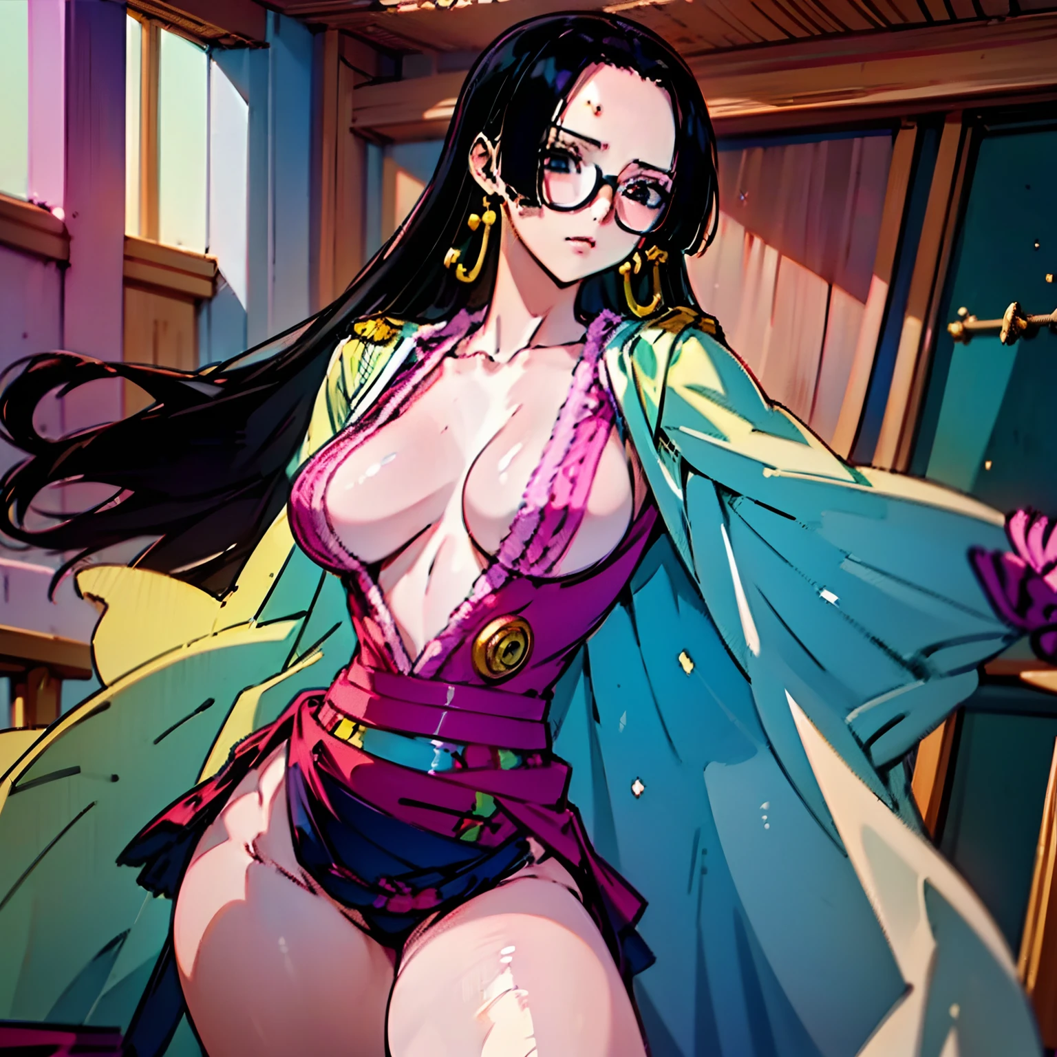 Boa Hancock,Naked body, tits showing, showing, maturbating , face,NSFW,Pink and white uniform,(top-quality、in 8K、32K、masterpiece、nffsw、超A hi gh resolution、Impresionismo、Photorealsitic:1.2)、Colossal tits、cowboy shot, detailed faces and eyes、 Inside the classroom、Schools、Evening glow、beauitful face、blurry backround、16-year-old beautiful girl、shinny skin、half updo、beautiful black hair、Blunt bangs、Brown eyes、(I closed one eye、put index finger on mouth:1.2)、a sailor suit、Pleated miniskirt、Curve、(Lifting skirt、I can see panties:1.2)、thighs thighs thighs thighs、(Navel Ejection:0.4)、Dynamic Pose
Beautiful and perfect legs, Clean and perfect hands, high quality, red glasses