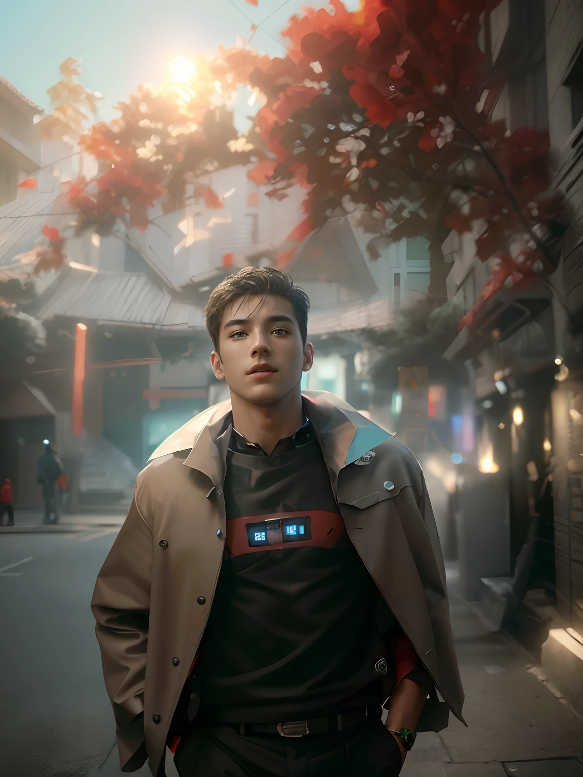 (1boy:1.3), solo, ((very detailed face)))), ((very detailed eyes and face)))), beautiful detail eyes, body parts__, full body, full body, official art, unified 8k wallpaper, super detailed, beautiful and beautiful, beautiful, masterpiece, best quality, original, masterpiece, super fine photo, best quality, super high resolution, realistic realism, sunlight, full body portrait, amazing handsome, dynamic pose, delicate face, vibrant eyes, (from the front), wearing Spider-Man suit, red and black color scheme, solid green background, detailed face, messy, gorgeous, highly detailed skin, realistic skin details, clear focus, 8k UHD, DSLR, high quality, film grain, fair skin, photo realism, lomography, translucent, (cyberpunk: 1.2), (semi-mechanical body: 1.2) s ye