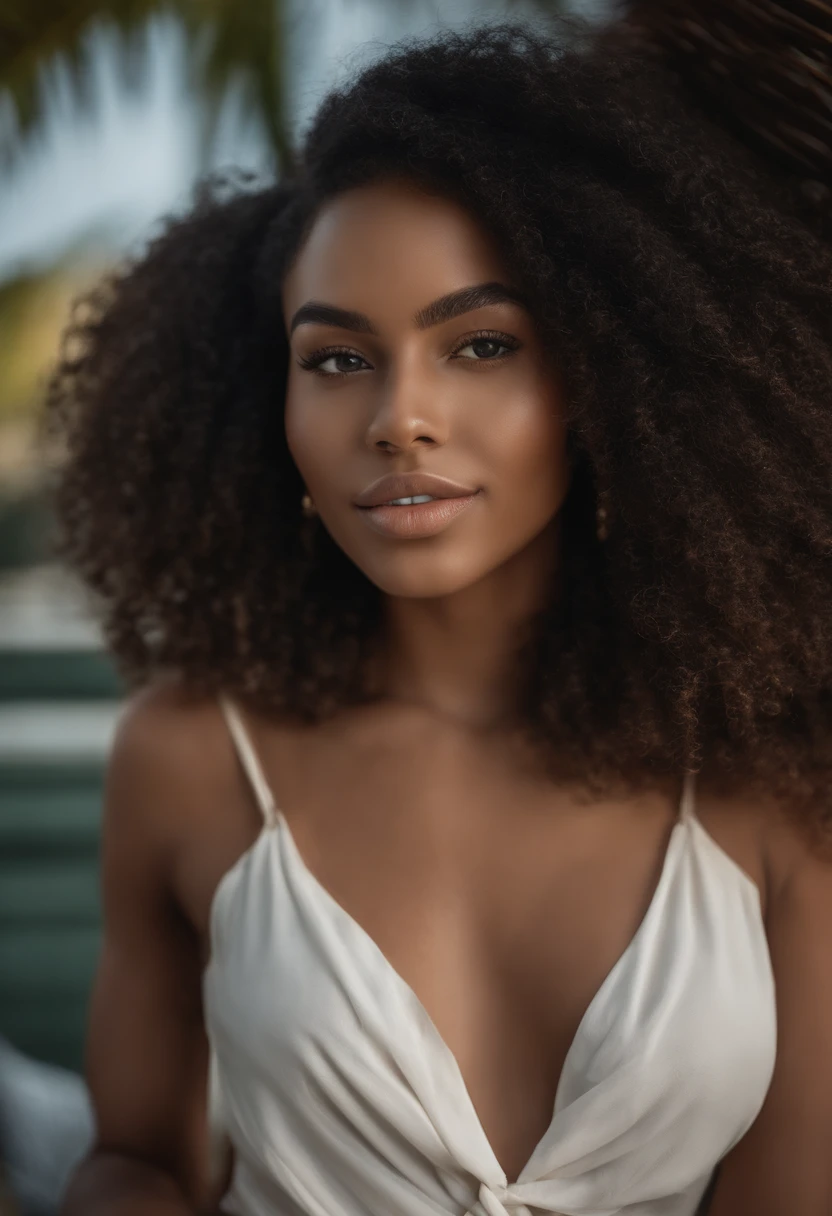 "Imagem ultrarrealista de uma bela garota afro-americana de 19 anos, ,Casca de caramelo, Corpo perfeito, Tire uma selfie no banheiro com seu iPhone 14, fino, Cintura ultrafina, cabelos pretos, Cabelo cacheado curto africano , olhos verdes penetrantes.hyper-realistic，Anatomia correta，Facial features are carefully represented，Loops livres, cabelo encaracolado preto, (curto, cabelos negros cacheados), Longos cabelos negros selvagens cacheados e longos, cabelo multiverso,  curto, cabelos negros cacheados, cabelo encaracolado preto, Loops, cabelos ondulados espalhados, Loops barrocos, Loops, encaracolado,Textura do cabelo, franja encaracolado