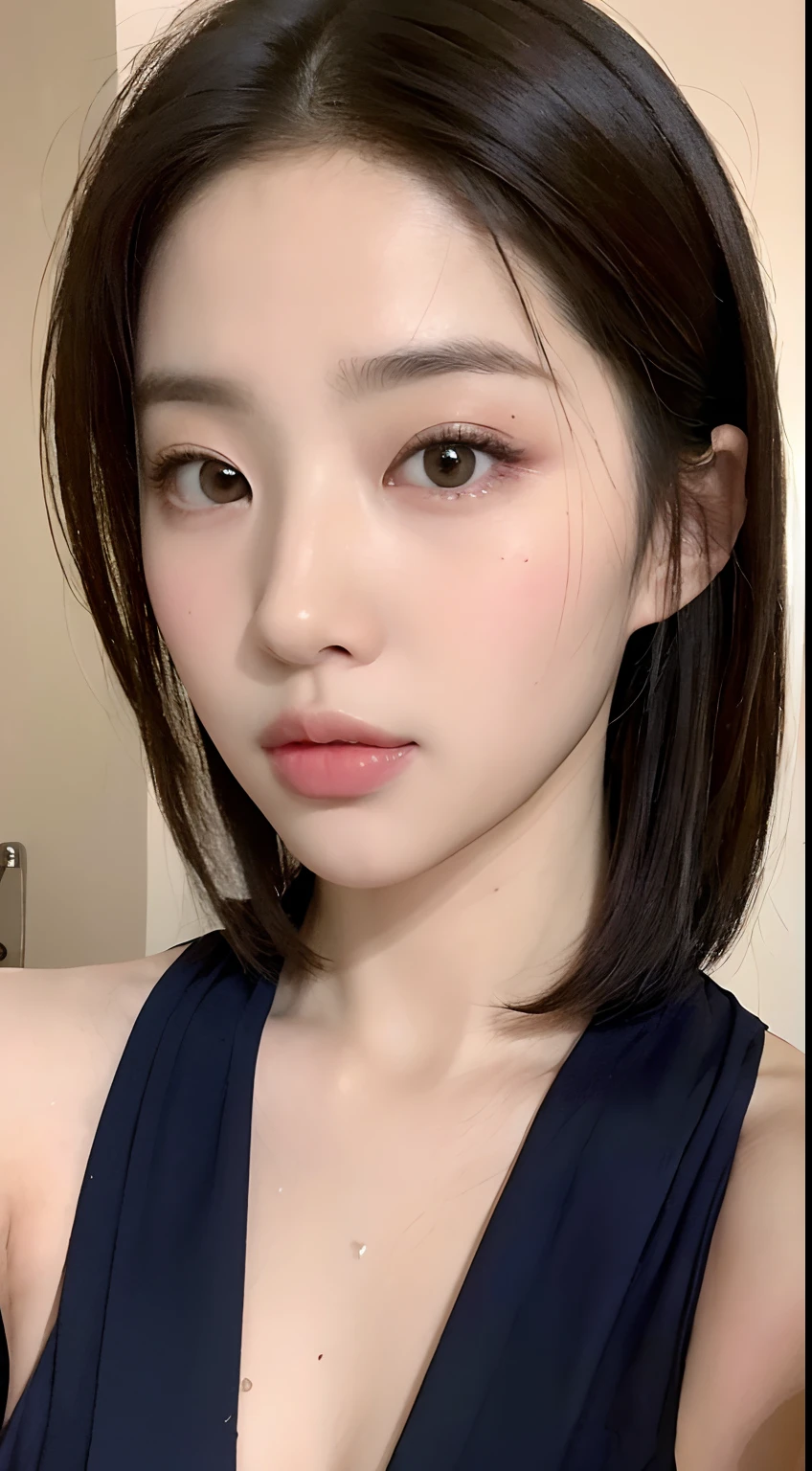 ((Best Quality, 8K, Masterpiece: 1.3)), Sharp: 1.2, Perfect Body Beauty: 1.4, Slim Abs: 1.2, ((Layered Hairstyle, :1.2)), (Housewear: 1.1), (Bathroom: 1.2), Wet: 1.5, Highly detailed face and skin texture, Detailed eyes, Double eyelids, Looking directly at the camera, Seduction, Naughty,