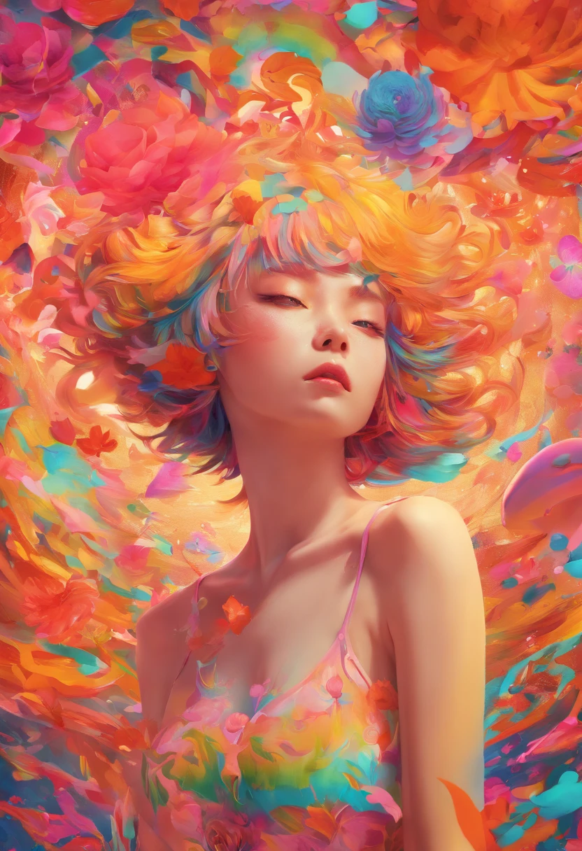 ((top-quality, 8K)), (Realistic), (Face focus: 1.1), (blanche: 1.3), 18yr old、kawaii girl, short-hair,
Hair fluttering in the wind, Facing to the side, Look up at your face, Eyes closed, (Sleeveless: 1.1)、Skirt, d-cup breasts,Countless petals are falling