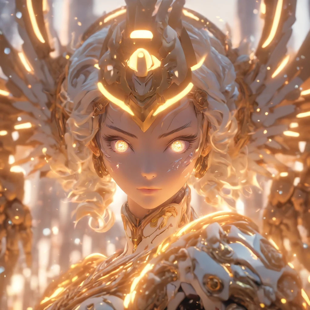 (Cowboy shot:1.2),(Wide Angle Shot), (Long Shot:1.3), (Intricate details:1.4), (Masterpiece) , ((Anime Robot, Beautiful Golem, ((White Skin)), Angel, 1girl, Magic)), (Perfect Aesthetic Eyes:1.3) , (Detailed Eyes) , (Halo:1.2) , (Elden ring:1.3), (Mechanical Wings), (Wings:1.3), Glowing, Twintails Hair, Multicolored Hair, (Perfect Hands:1.1), (Anatomically Correct Body:1.4), (Perfect Face), Majestic Guardian Knight | Ultra Detailed Robotic Armor | Cinematic Lighting | Intricate filigree metal design | 16k | Unreal Engine 5 | Octane Render | 3d, (anatomically correct :1.4), (In the Holographics Hyperspace Metaverse 50mm, Ultra Detailed, Fantasy Background, Blush, Solo), (Fighting Stance:1.3), (Magic circle:1.3), Lightning Effect, (Ray Tracing), Show Your Ability A.I., (Glowing Eyes) , (Particles Glowing) , 16k Wallpaper, Female robot,