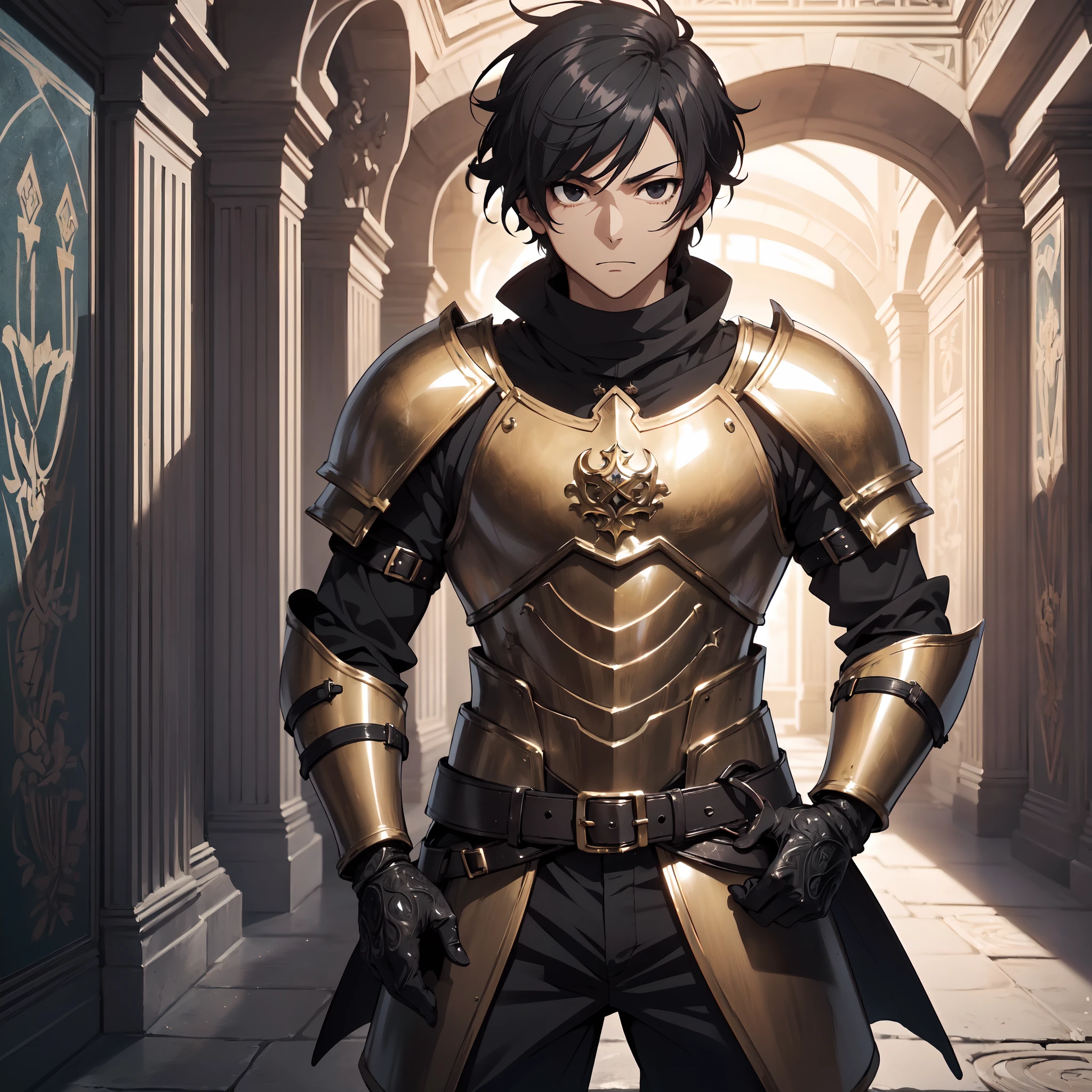 128K Ultra High Definition,
128K Ultra High Quality,
128K Ultra High Resolution,
Best Definition,
Best Quality,
Best Resolution,
Perfectly Detailed,
Perfectly Designed,
Extremely Detailed,
Extremely Designed,
Hyper Detailed,
Hyper Definition,
Hyper Quality,
Hyper Resolution,
Masterpiece,
(((Anime))),
Body Shot,
(((Boy))),
Handsome,
Muscular Body,
(((Black Short Hair))),
(((Black Eyes))),
(((Hyper Detailed & Perfectly Designed With Ultra High Quality Bronze Warlord Armor))),
(((Inside Of Medieval Royal Palace Background Scenery))),