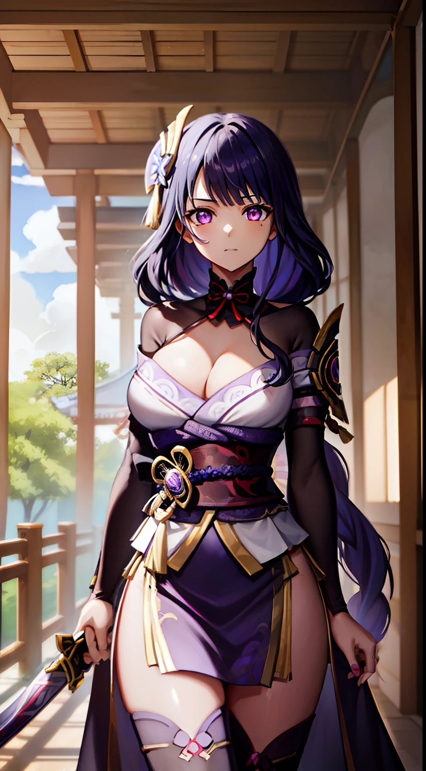 Digital Art, Sexy, Erotica, Nudie, Anime girl holding a sword with a sword and a purple dress, Full-length(Body Full 1.1), ayaka genshin impact, ayaka game genshin impact, zhongli from genshin impact, keqing from genshin impact, hyuga hyuga, shalltear from overlord, black - haired mage, high detail official illustrations, fire emblem, onmyoji portrait, ((a beautiful fantasy empress))，extremely large breasts，blusher，Korean beauty，Korean goddess，Demon Slayer Art Style, long sleeves, Perfect Curved Body, Tattooed body with leaves, permeating Her body, Red Medium Breasts, Her breasts are sticking out from under her clothes, BREAK (Master Part: 1.2), Best Quality, High Resolution, photorealestic, photogenic, Unity 8k壁纸, (illustartion: 0.8), (Beautiful detailed pink eyes: 1.6), extremely detailed face, perfect  lighting, extremely detailed CGI , (perfect arms, perfect anatomy), 18 year old girl with perfect breasts, beatiful face, master study, intricate details, Detalhes realistas, the anime, (По мотивам Demon Slayer Kimetsu no Yaiba Nezuko Kamado) the perfect body, Perfect Pointed Breasts, The Perfect Girl, perfect details, Ultra HD |, 8K, Professional photo,  Showing off his sexy body with a leaf tattoo, Joyful expression on his face,