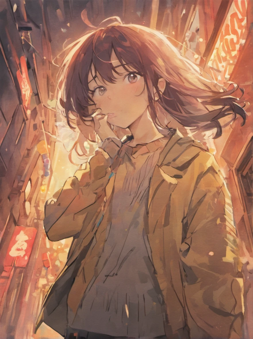 Illustration of Naoki Urasawa's person being surprised、anime styled、comic strip