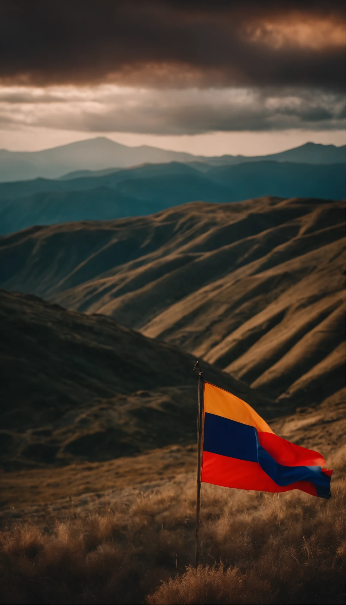 Flag of Armenia on the mountains of Armenia🇦🇲