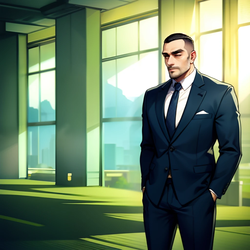 Suit Sportsman Perm Men Animation