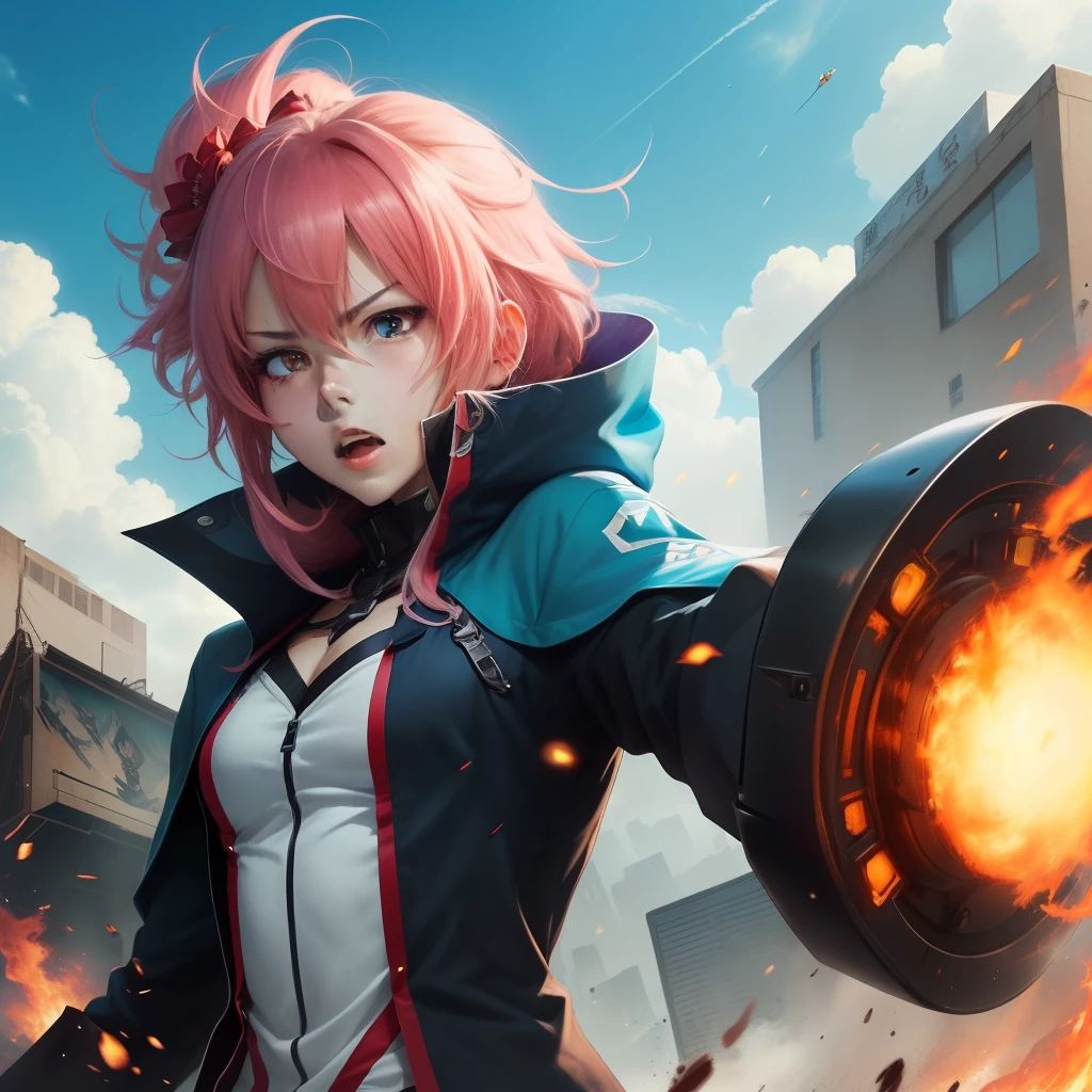 Anime characters are attacked
