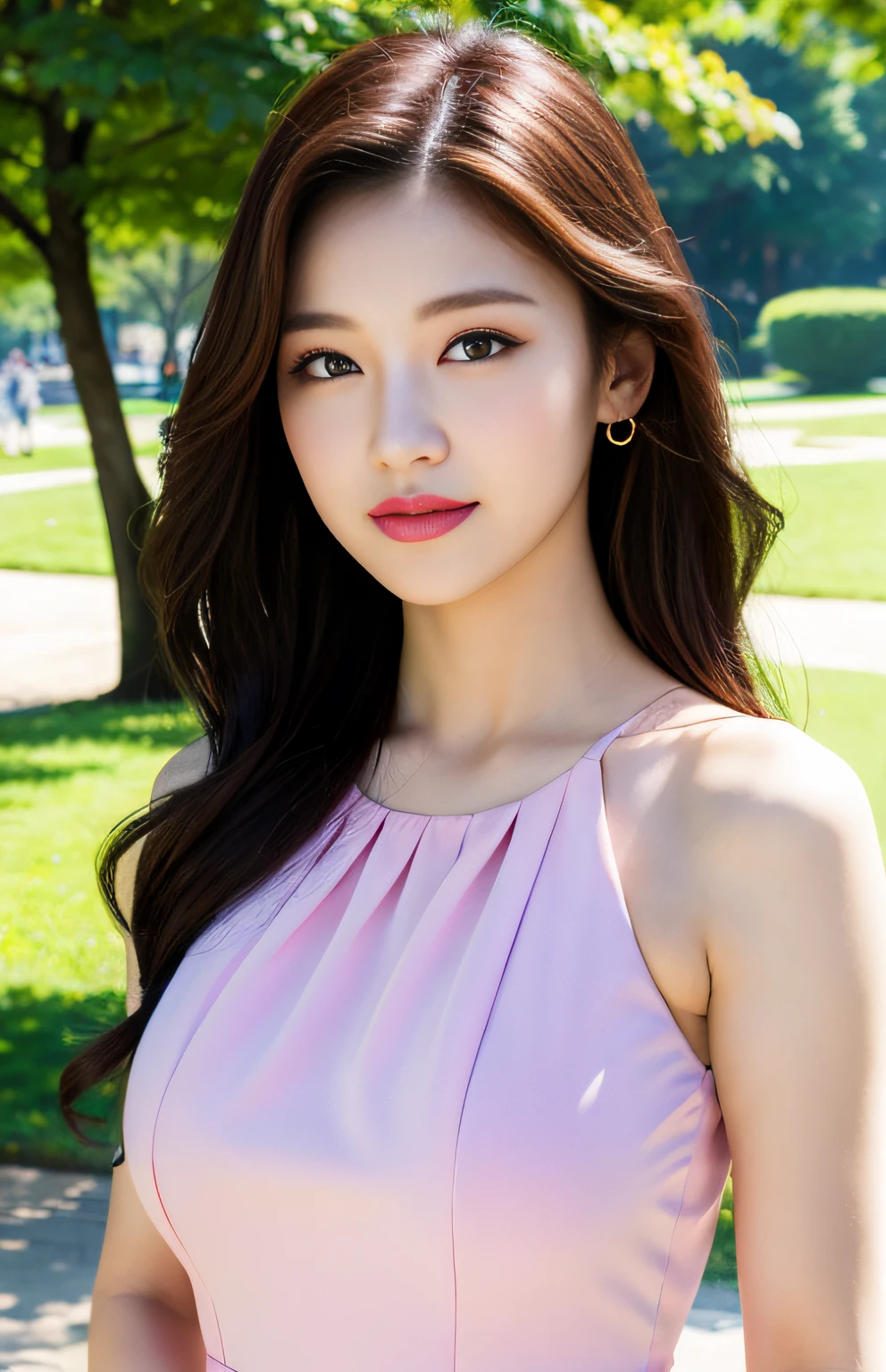 a close up of a woman in a pink dress posing for a picture, bae suzy, beautiful south korean woman, beautiful and graceful, jaeyeon nam, korean girl, lovely woman, gorgeous young korean woman, beautiful young korean woman, jinyoung shin, cute korean actress, hwang se - on, jia, sha xi, park ji-min, lee ji-eun