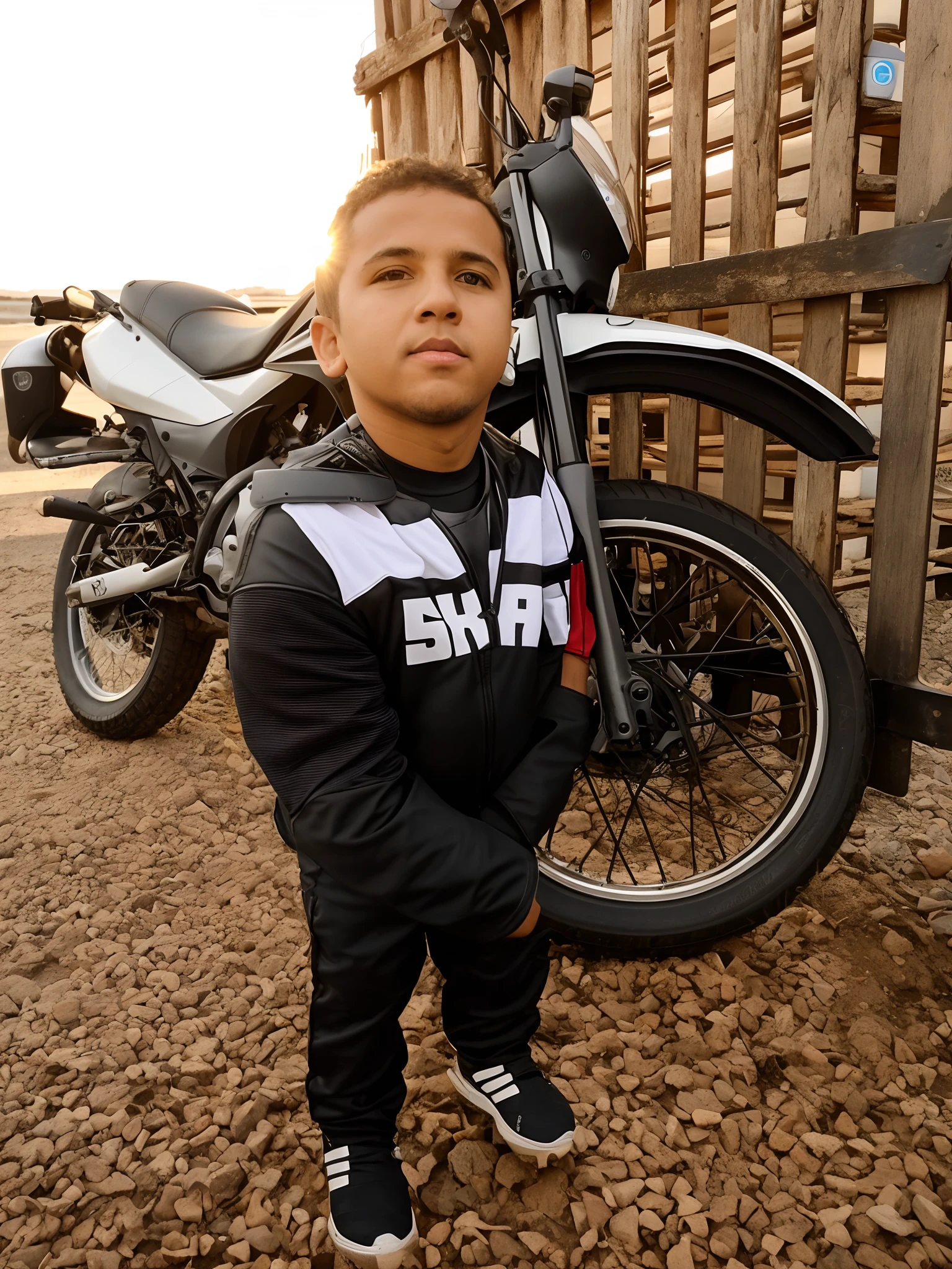 Arafed menino parado na frente de uma motocicleta em um quintal, cabrito, trying to ride it, 2 anos, parece inteligente, tiro de comprimento de corpo inteiro, really trying to ride it, mateus 9 5, sentado em uma motocicleta, tiro de comprimento total, 4 anos de idade, motocicleta, Reyyan, tiro de corpo inteiro, photo shoot, pilotando uma motocicleta