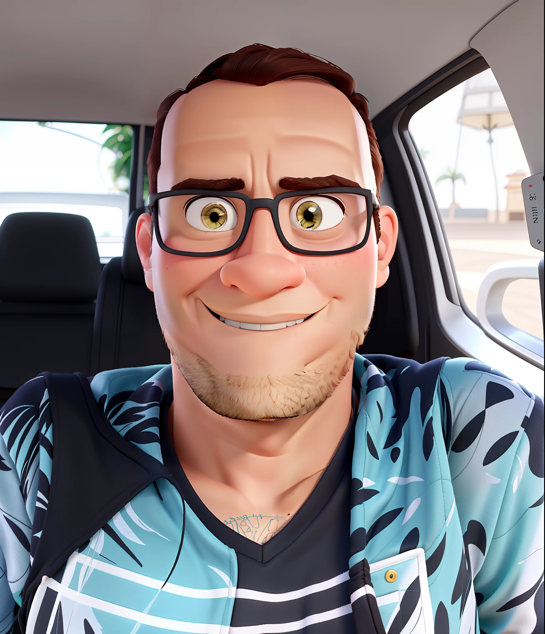 Um homem, estilo disney pixar, alta qualidade, melhor qualidade.