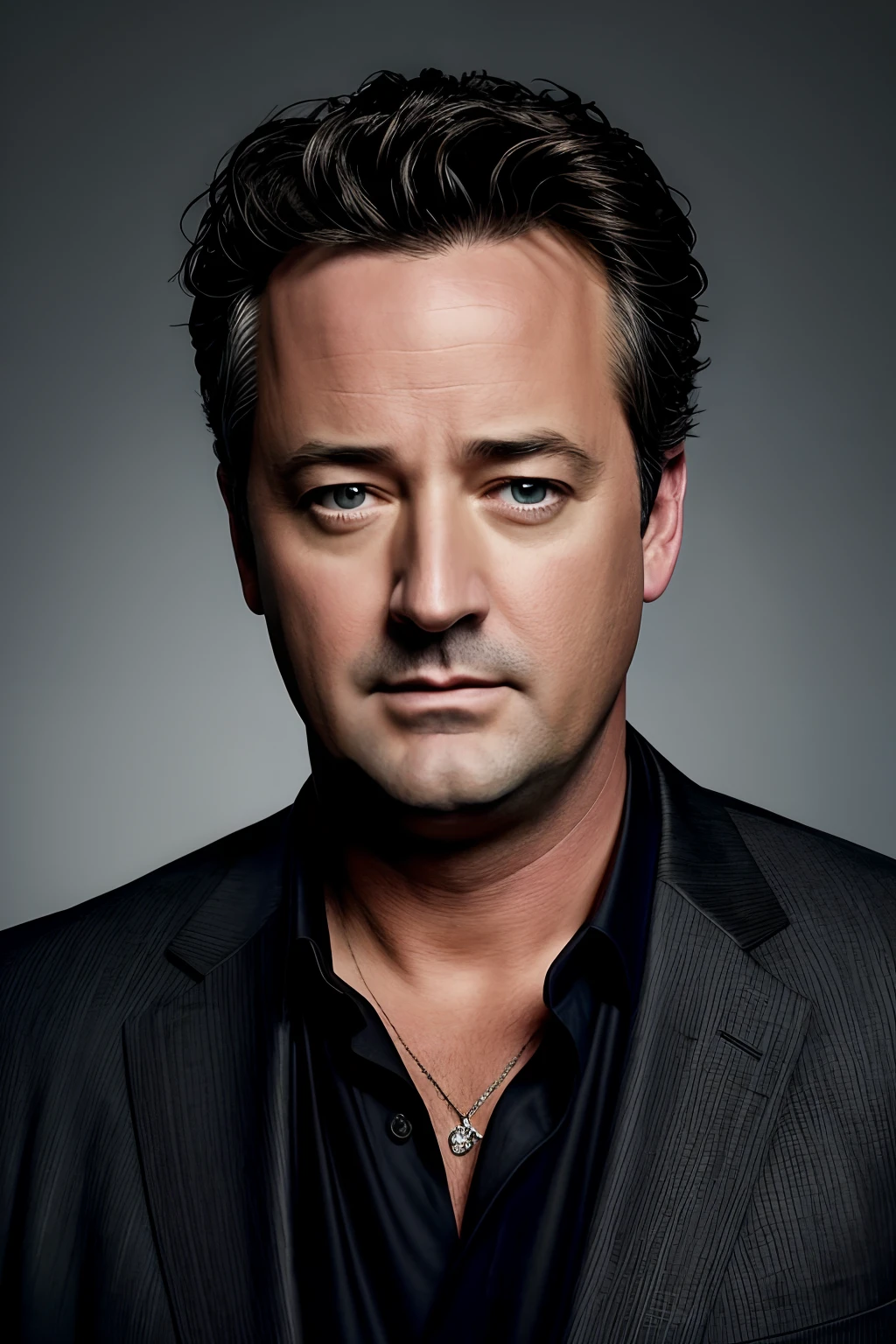 Masterpice, high resolution 4k,  in memory of friends TV series Matthew Perry after his death today, an expression art that represents memory of Chandler Bing from friends tv series after he died at 53 years old , very expression dramatic photo for matthew Perry (Chandler Bing), rip matthew Perry,