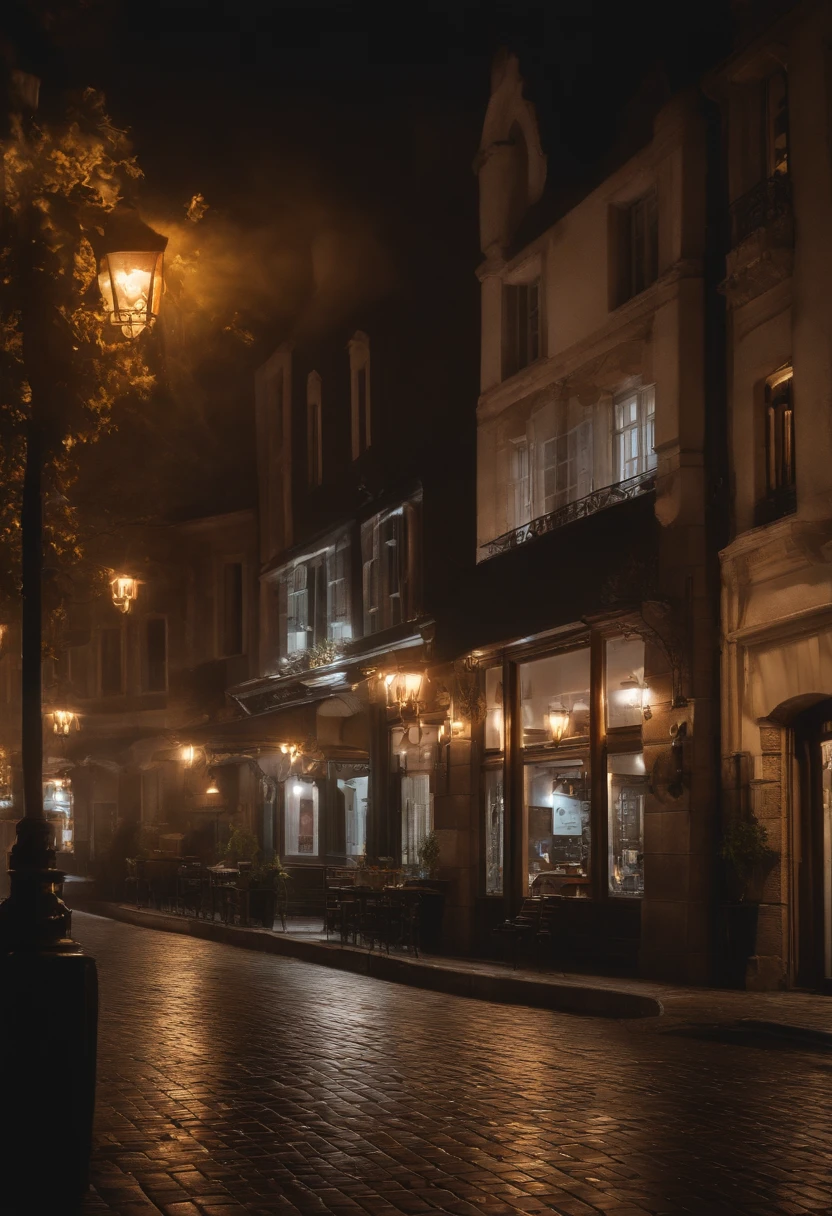 1fille dans,Nuit, Haut du corps,gros plan, 8k, Photo brute, Best quality, masutepiece,Realstic, photoreallistic, grosse poitrine、agenouillement、very big breasts、Collapsed、Large cigarette butts in a café