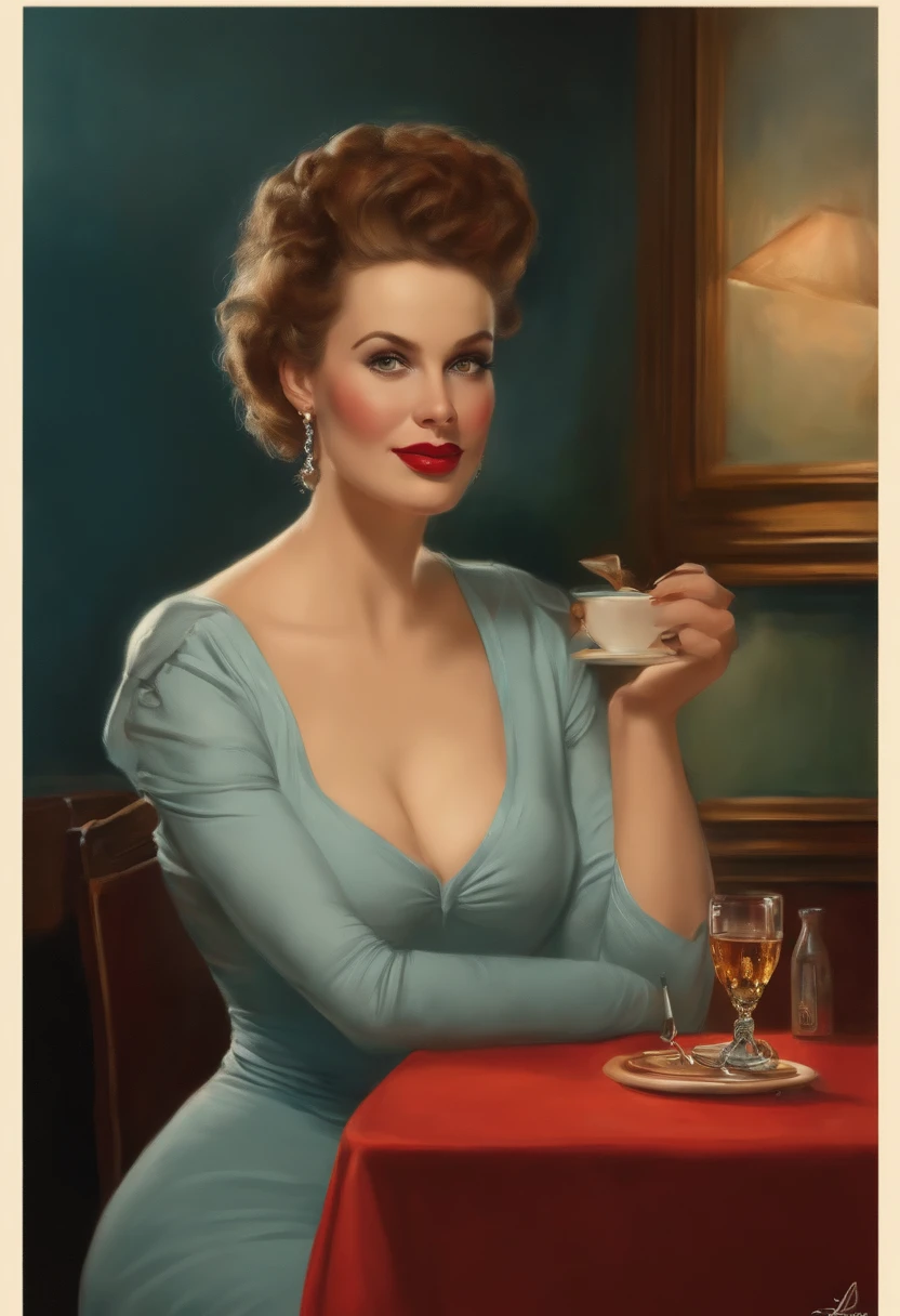 1fille dans,Nuit, Haut du corps,gros plan, 8k, Photo brute, Best quality, masutepiece,Realstic, photoreallistic, grosse poitrine、agenouillement、very big breasts、Collapsed、Large cigarette butts in a café